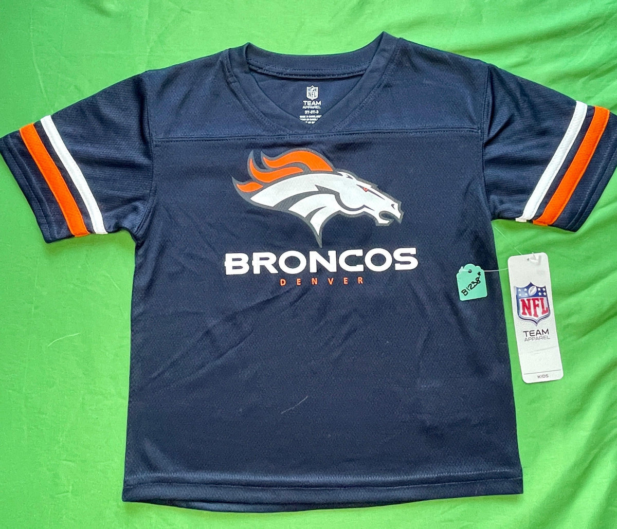NFL Denver Broncos Jersey-Style Top Toddler 3T NWT