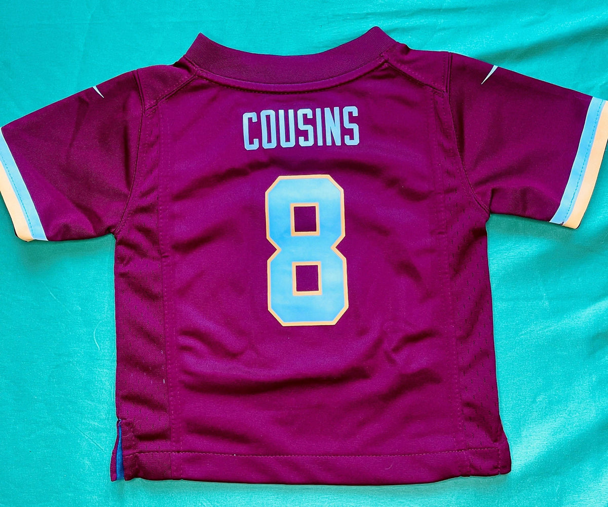 NFL Washington Commanders (Redskins) Cousins #8 Game Jersey 12 months