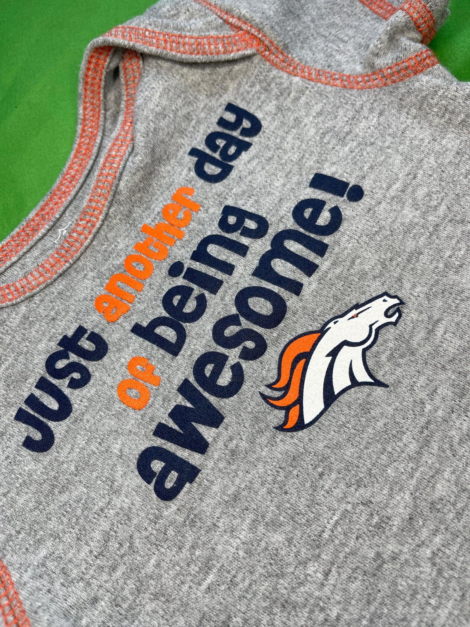 NFL Denver Broncos Grey Bodysuit 12 months
