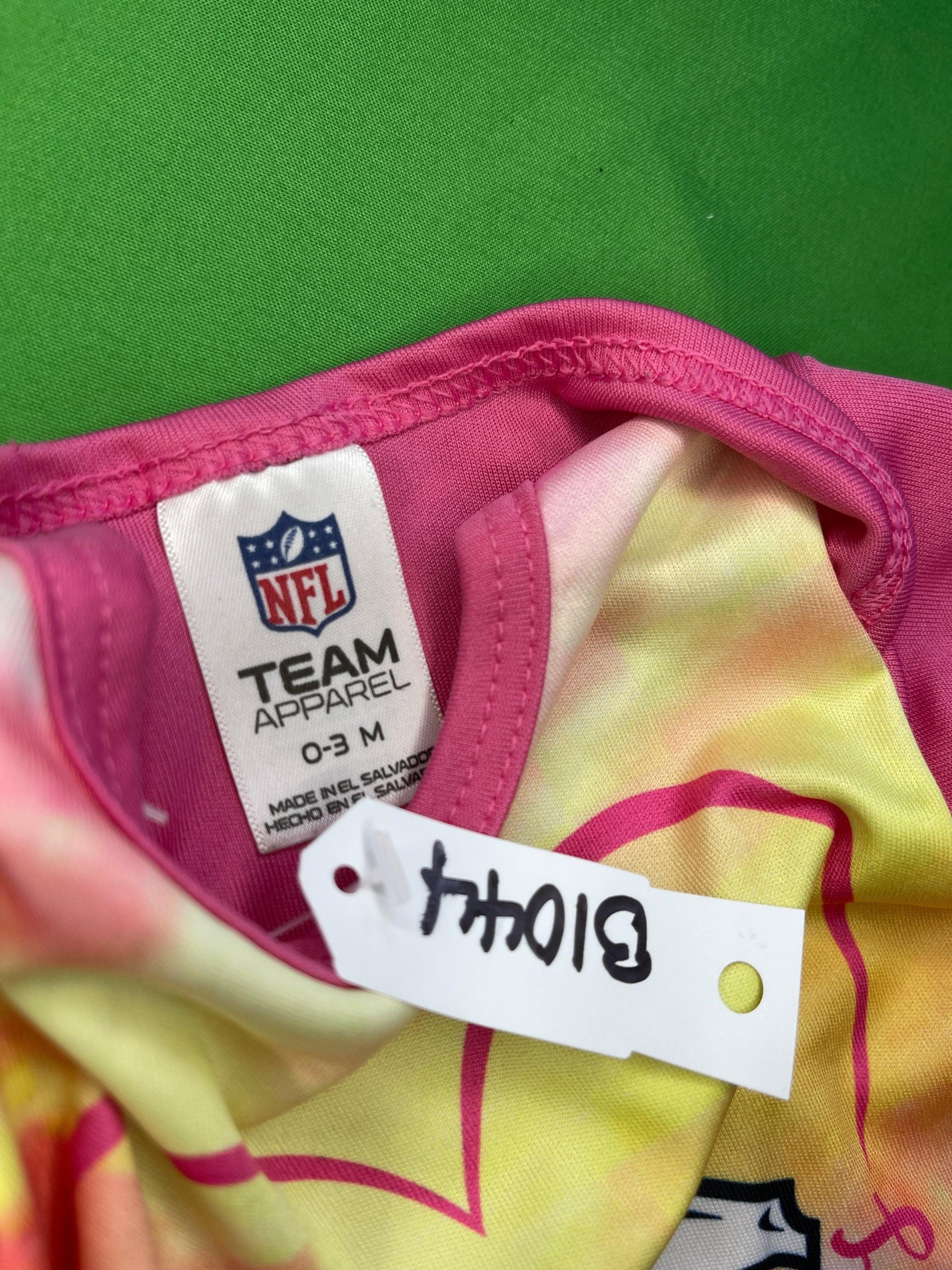 NFL Denver Broncos Pink Printed Bodysuit Newborn 0-3 months