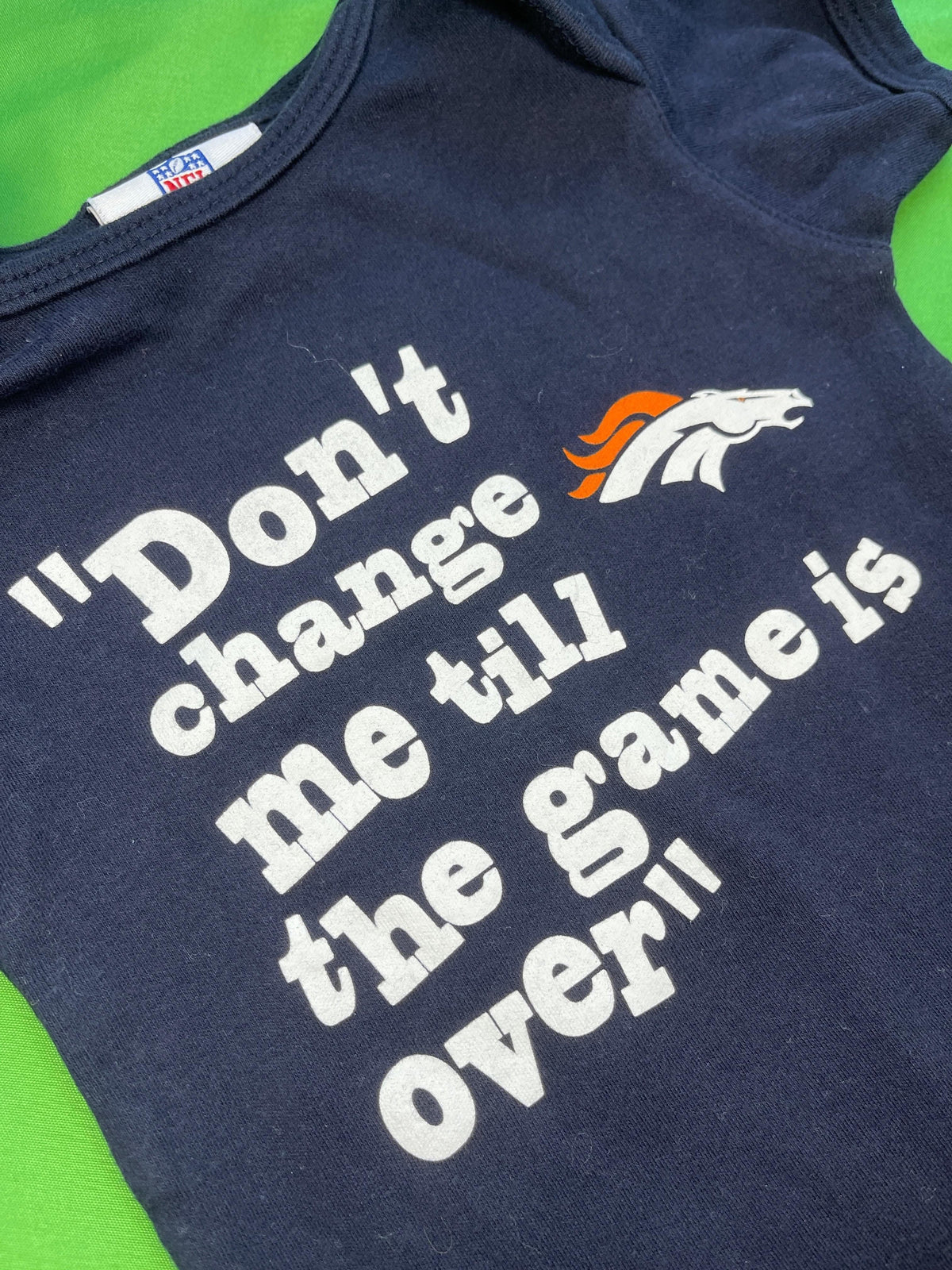 NFL Denver Broncos  "Don't Change Me" Baby-Grow 3-6 months