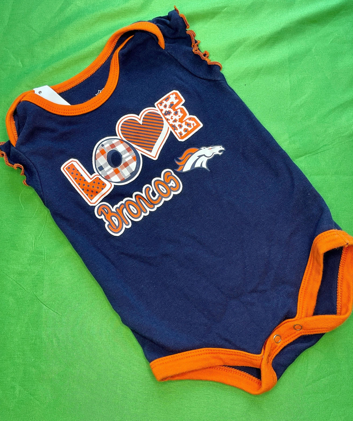 NFL Denver Broncos Bodysuit Girls' Blue 3-6 months
