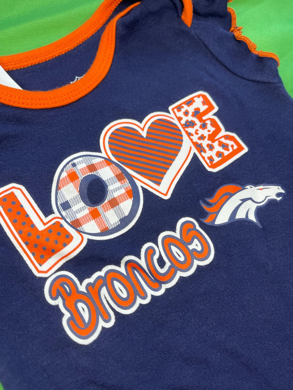NFL Denver Broncos Bodysuit Girls' Blue 3-6 months