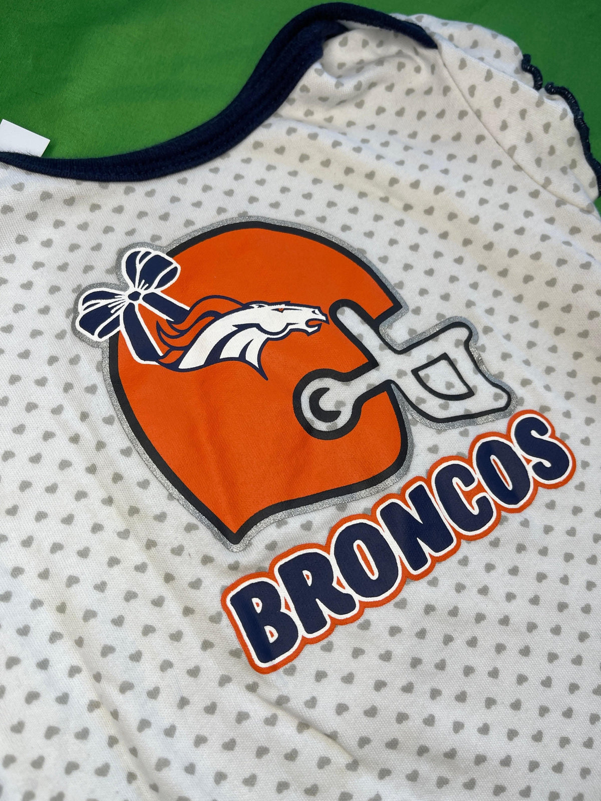 NFL Denver Broncos Bodysuit Girls' Patterned Infant Toddler 18 months