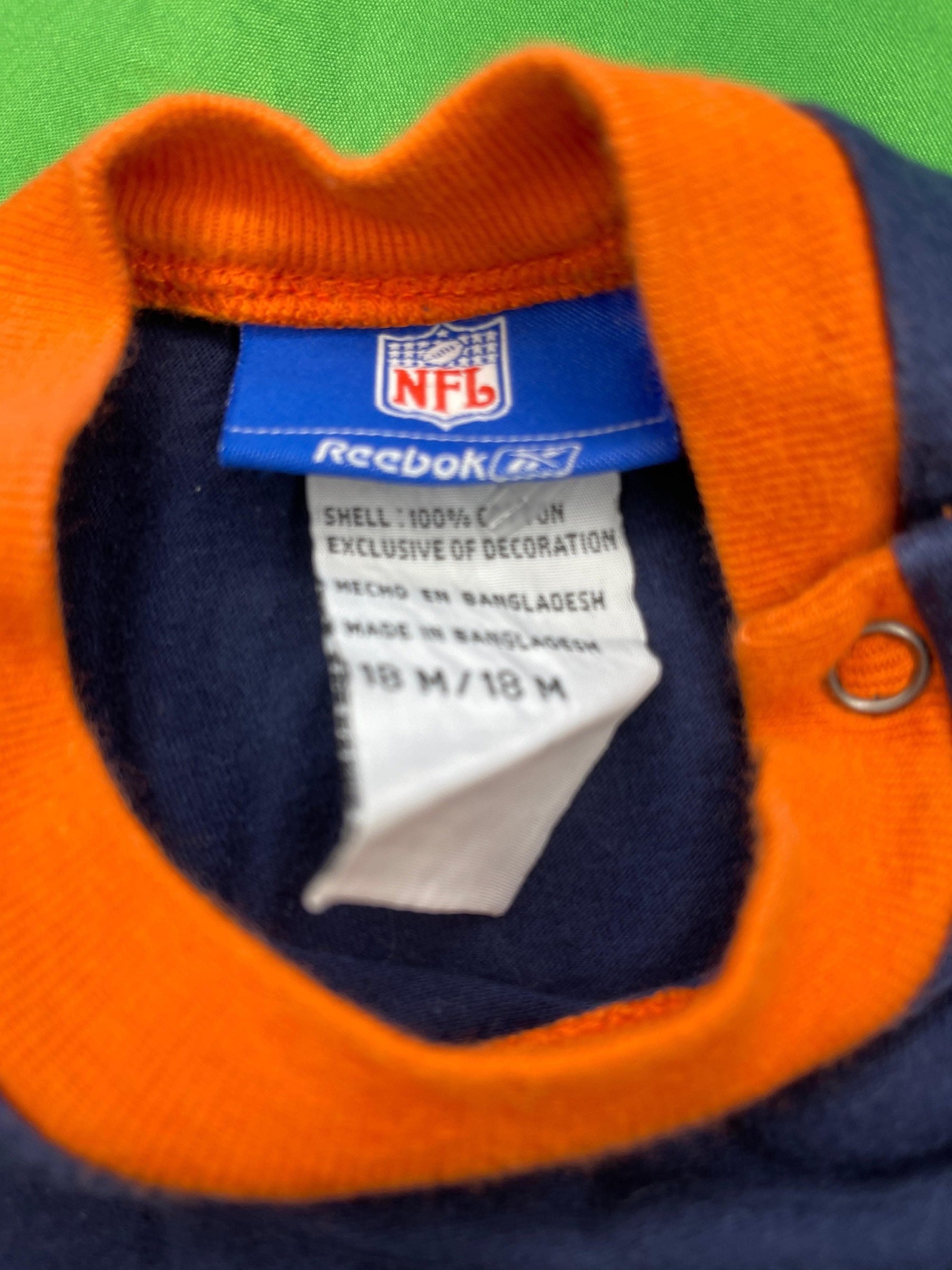 NFL Denver Broncos Reebok Dark Blue Bodysuit 18 months