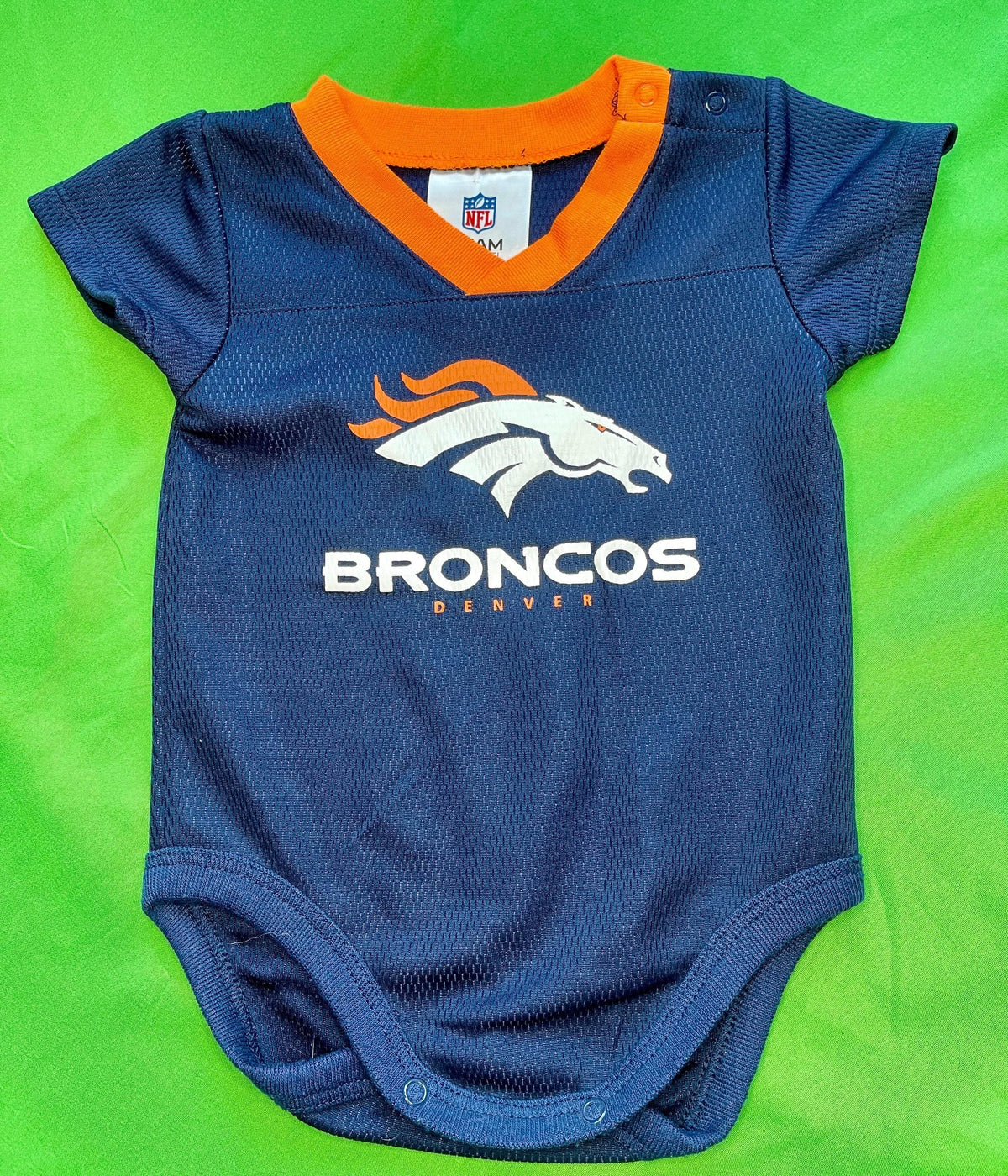 NFL Denver Broncos Jersey-Style Bodysuit 3-6 months
