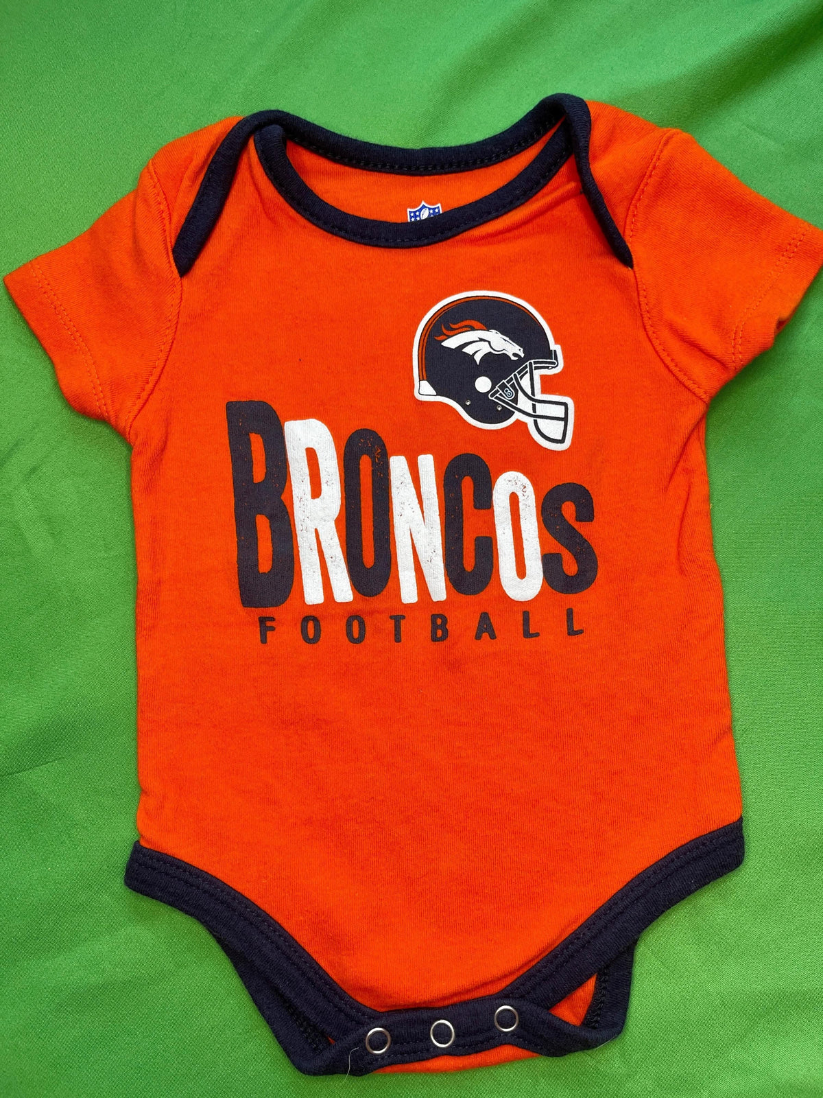 NFL Denver Broncos Orange Bodysuit 3-6 months