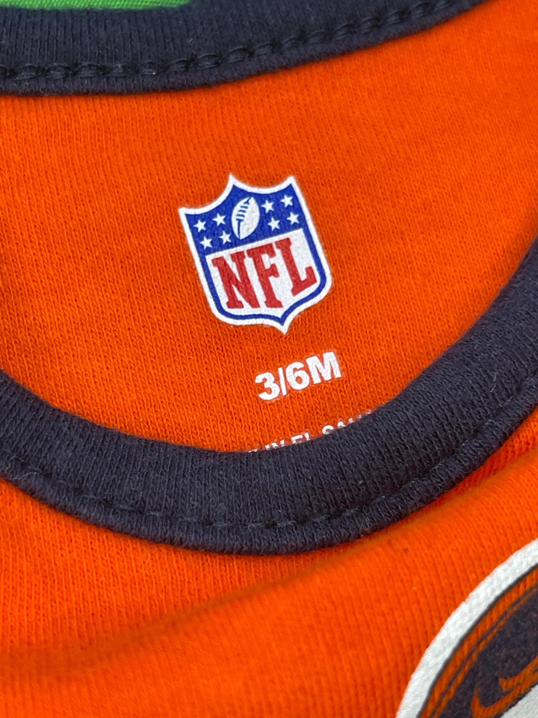 NFL Denver Broncos Orange Bodysuit 3-6 months