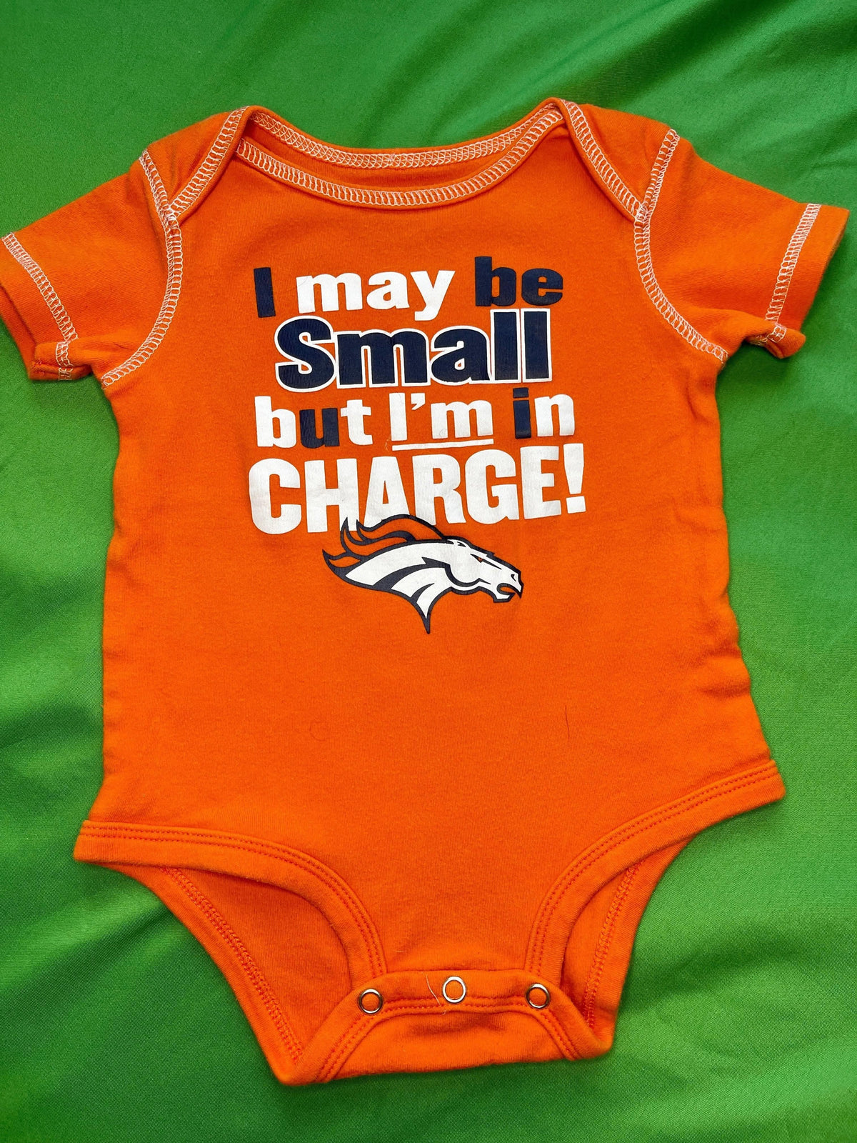 NFL Denver Broncos Orange Bodysuit 3-6 months