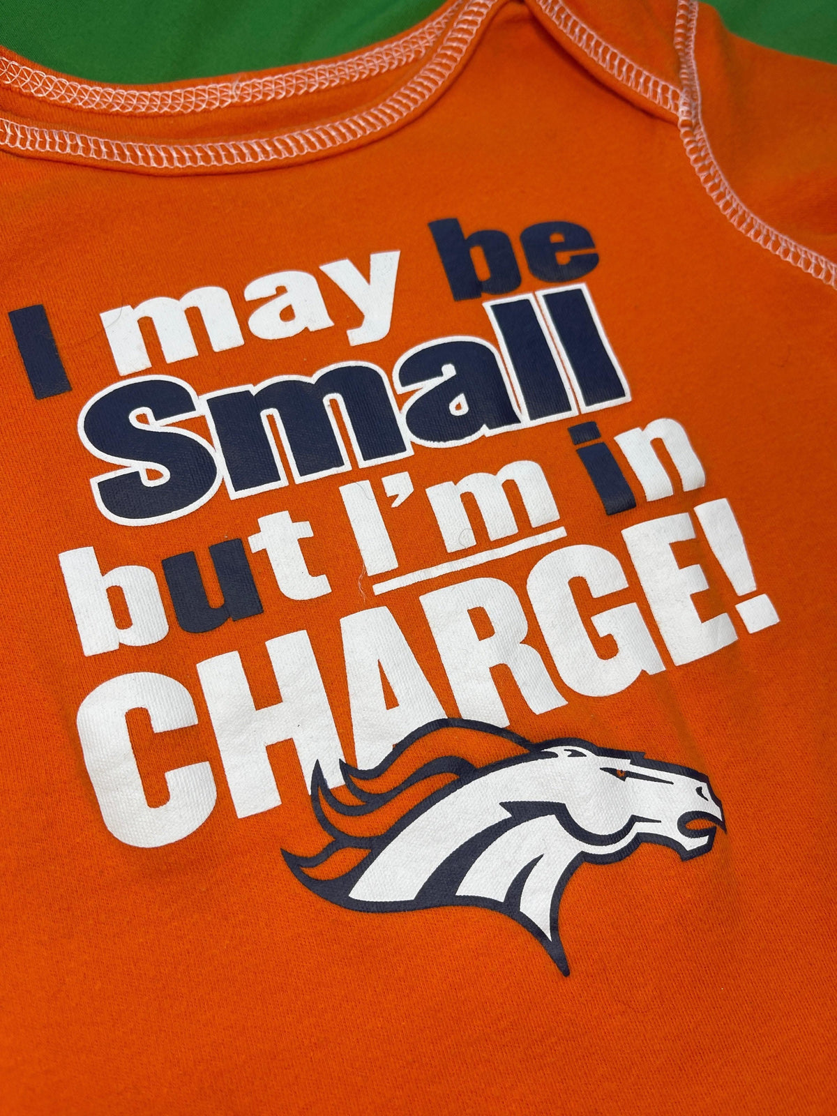 NFL Denver Broncos Orange Bodysuit 3-6 months