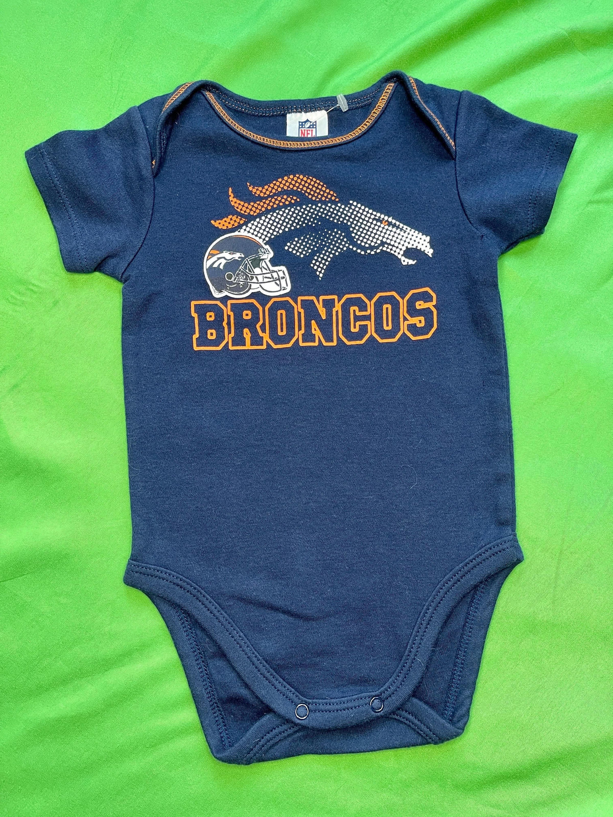 NFL Denver Broncos Dark Blue Bodysuit 3-6 months