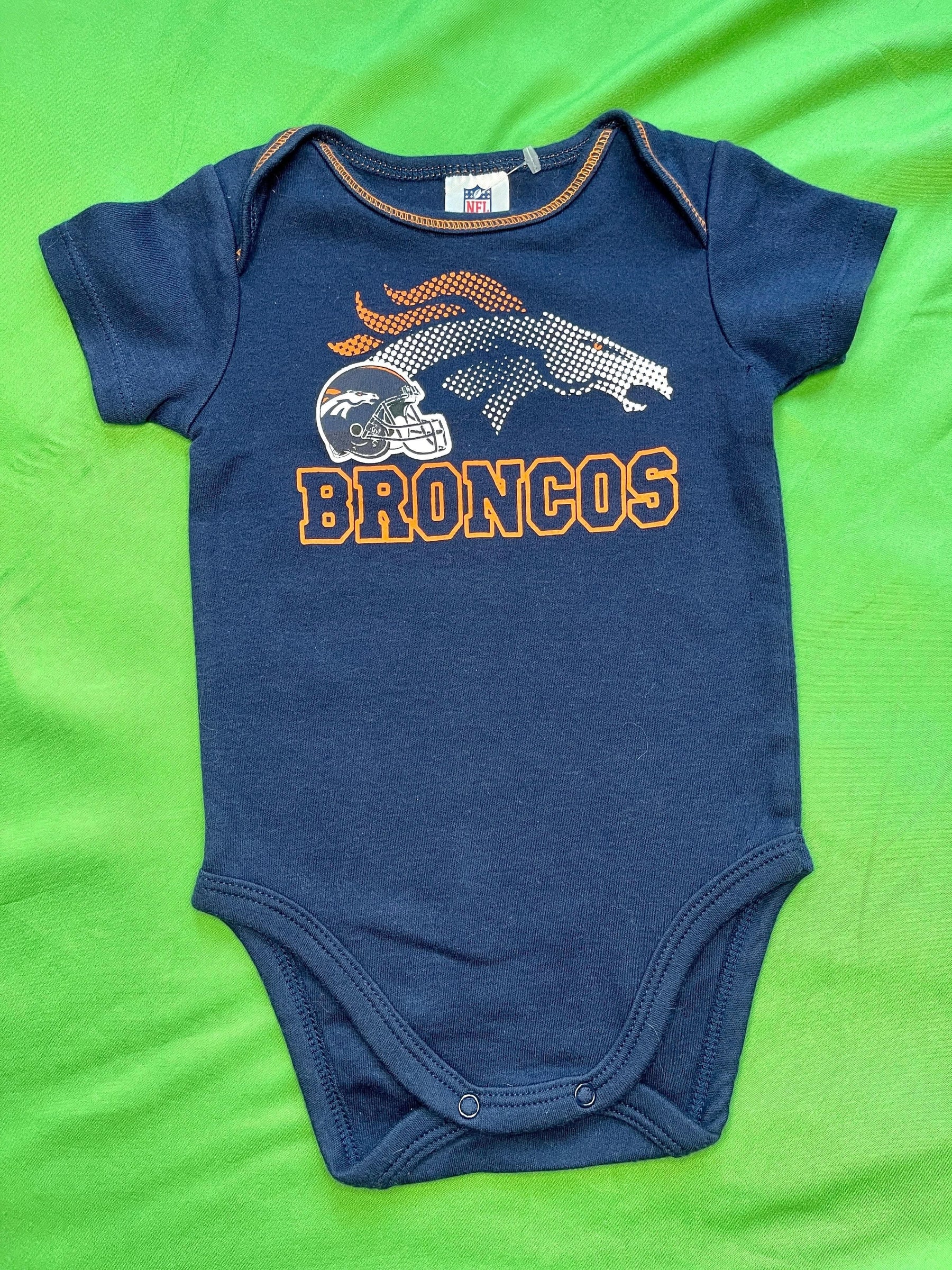 NFL Denver Broncos Dark Blue Bodysuit 3-6 months