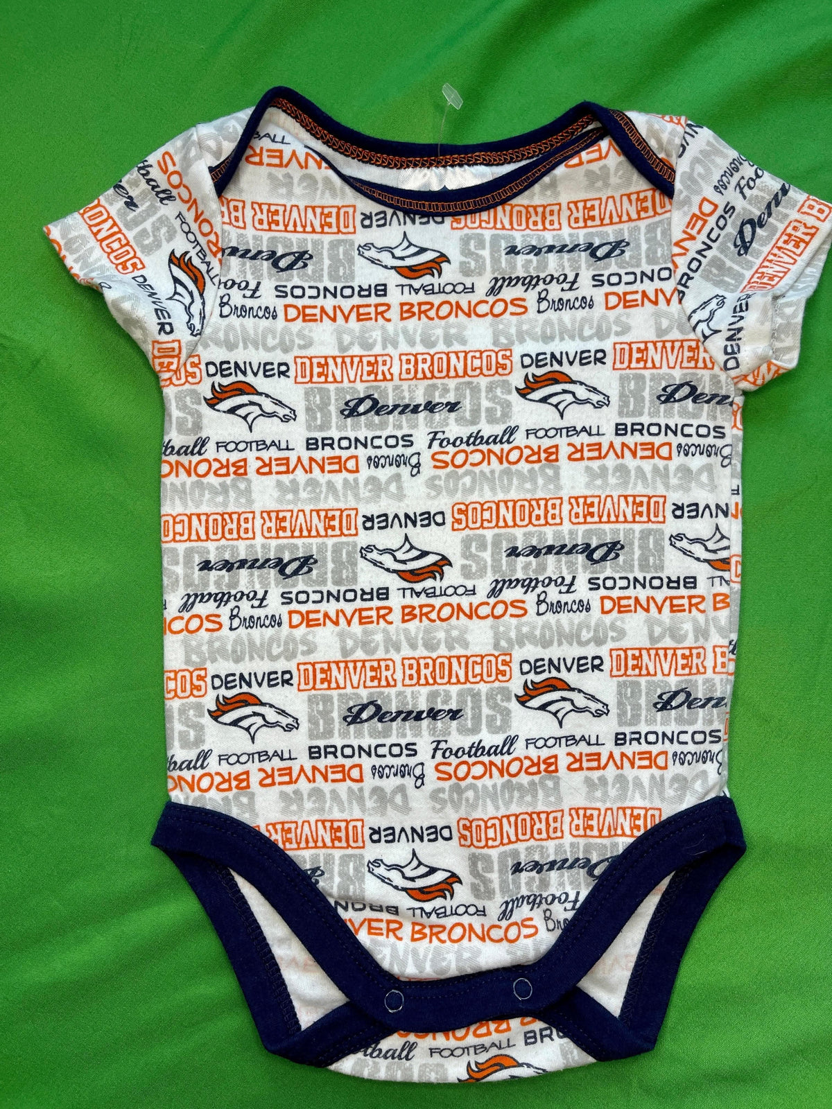 NFL Denver Broncos White Bodysuit 3-6 months