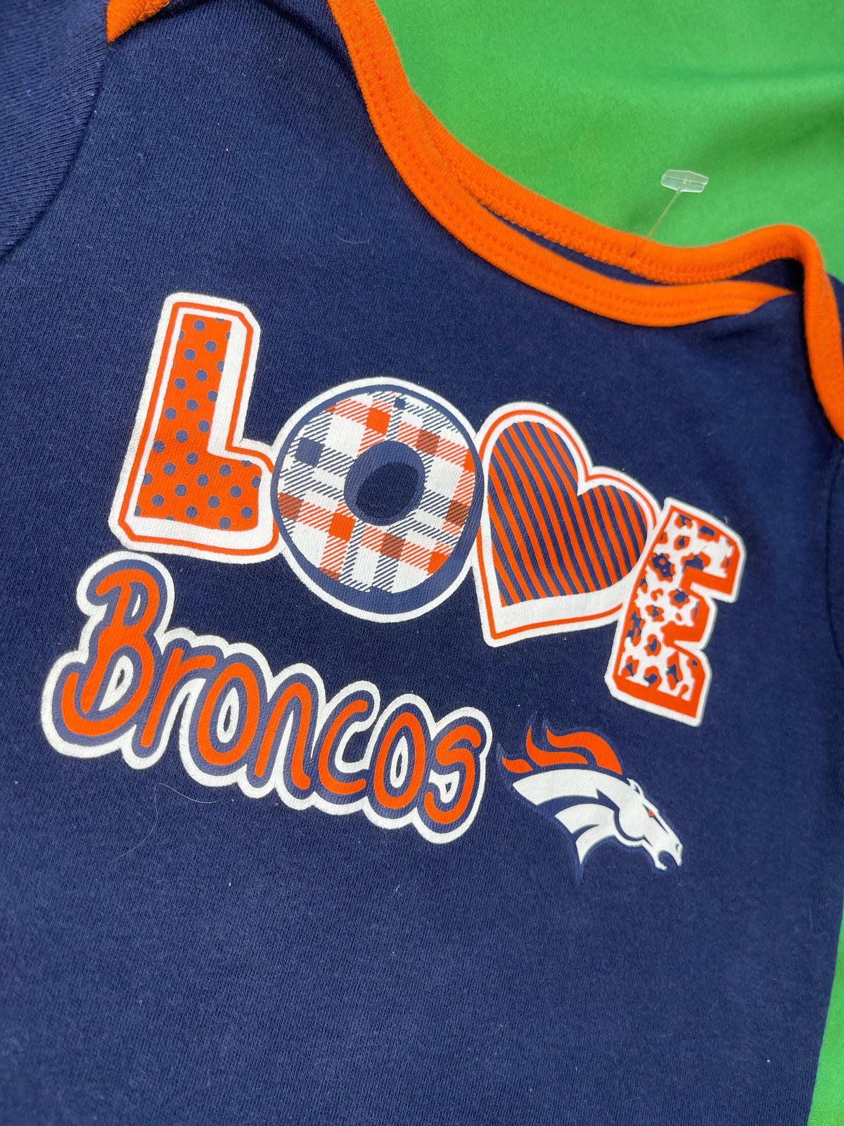 NFL Denver Broncos Dark Blue Bodysuit 3-6 months