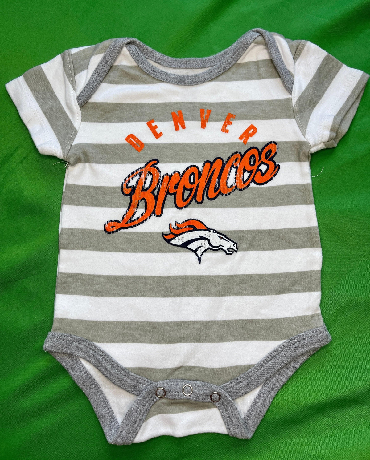 NFL Denver Broncos Striped Bodysuit 3-6 months
