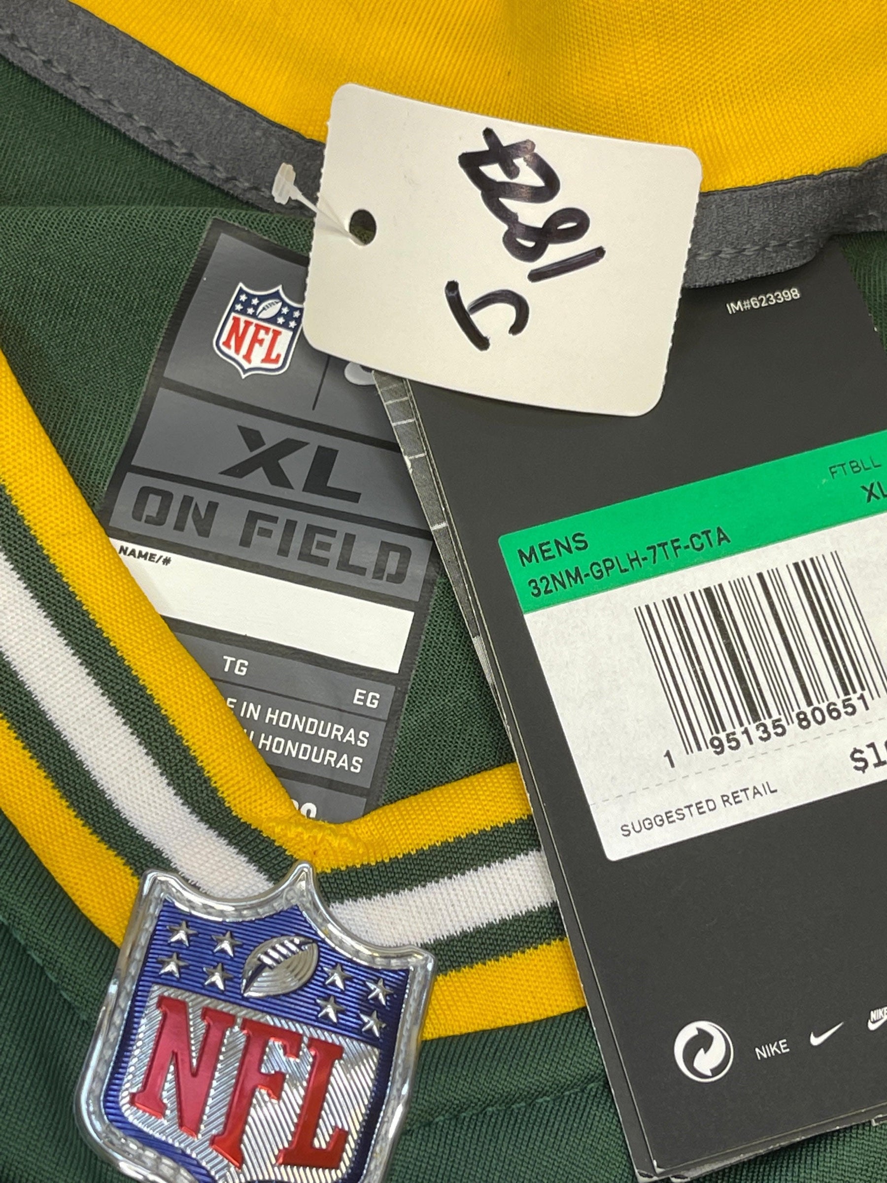 NFL Green Bay Packers Rodgers #12 Limited Stitched Jersey Men's X-Large NWT