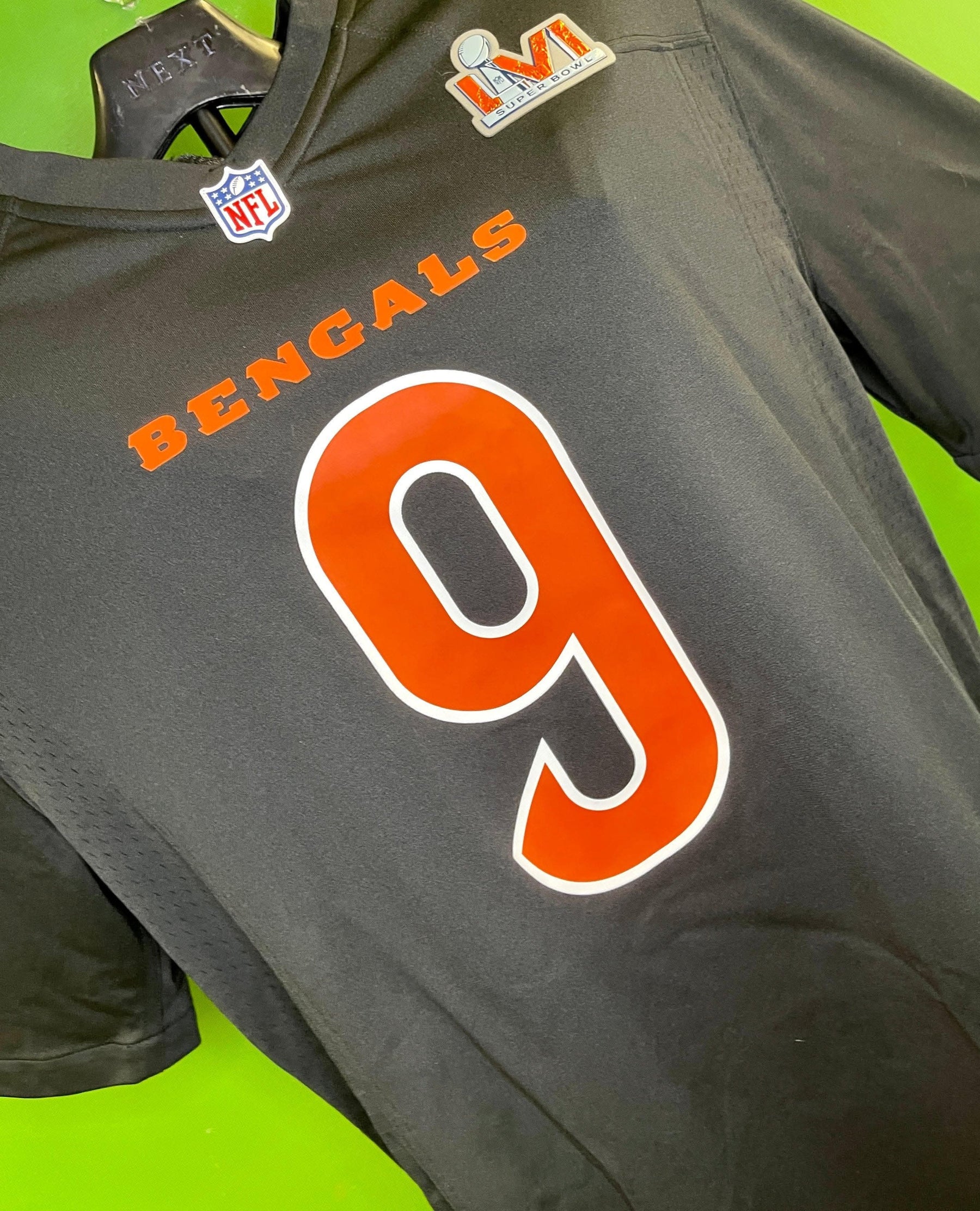 NFL Cincinnati Bengals Joe Burrow #9 Game Jersey SB LVI Men's XL NWT