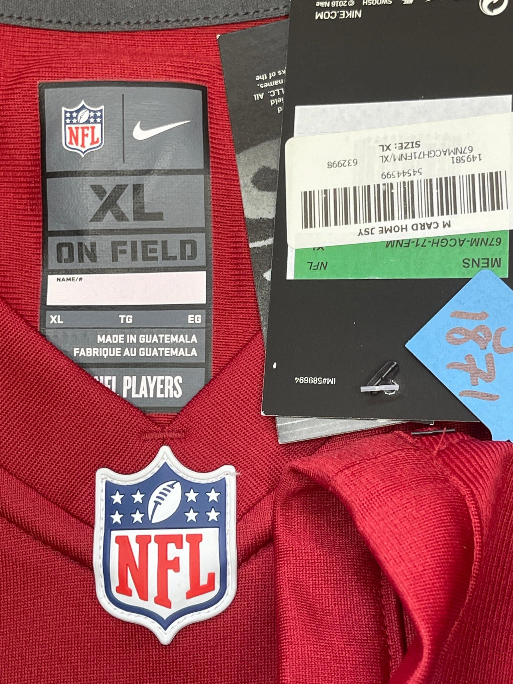 NFL Arizona Cardinals Kyler Murray #1 Game Jersey Men's X-Large NWT