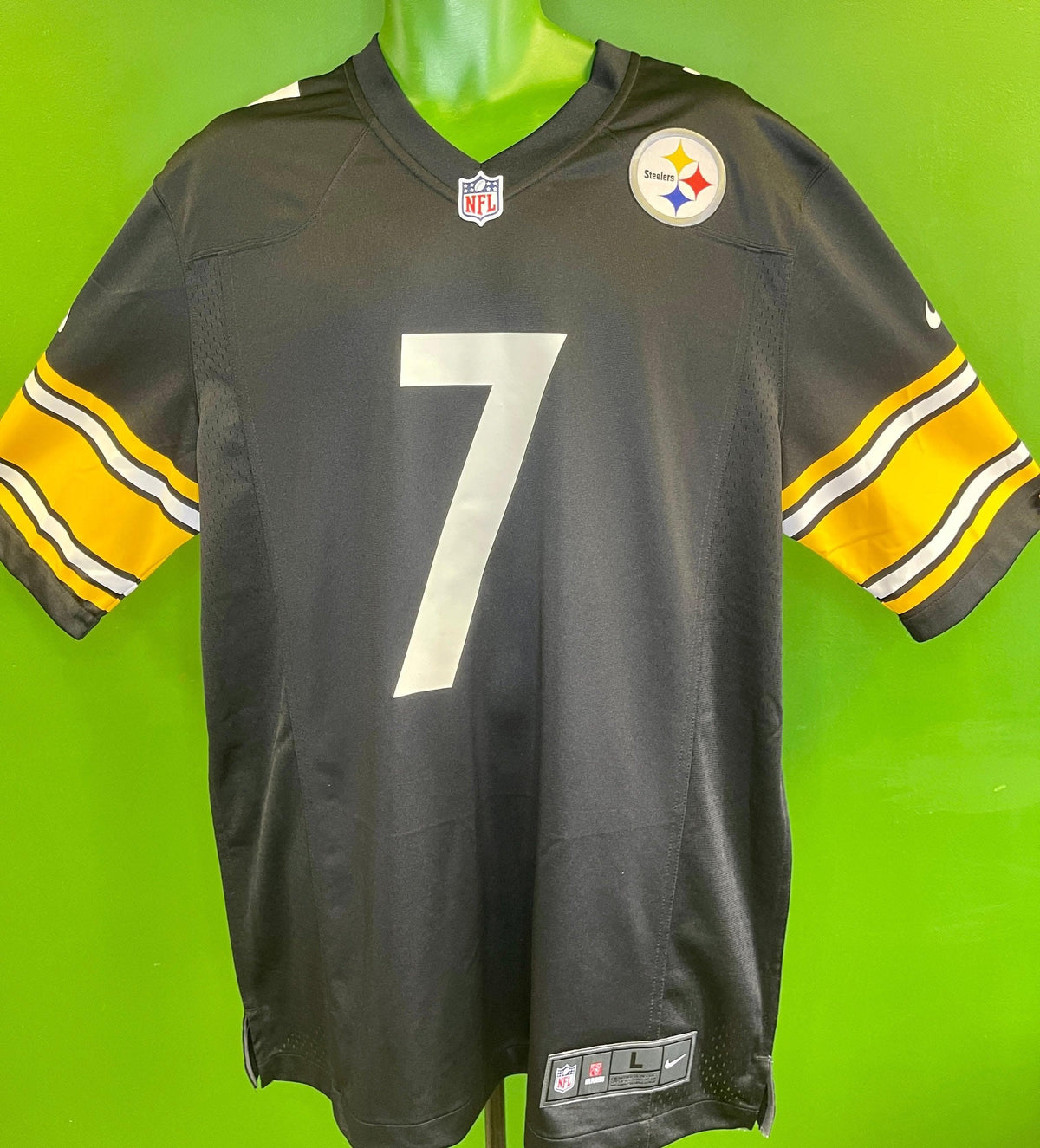 NFL Pittsburgh Steelers Ben Roethisberger #7 Game Jersey Men's Large NWT