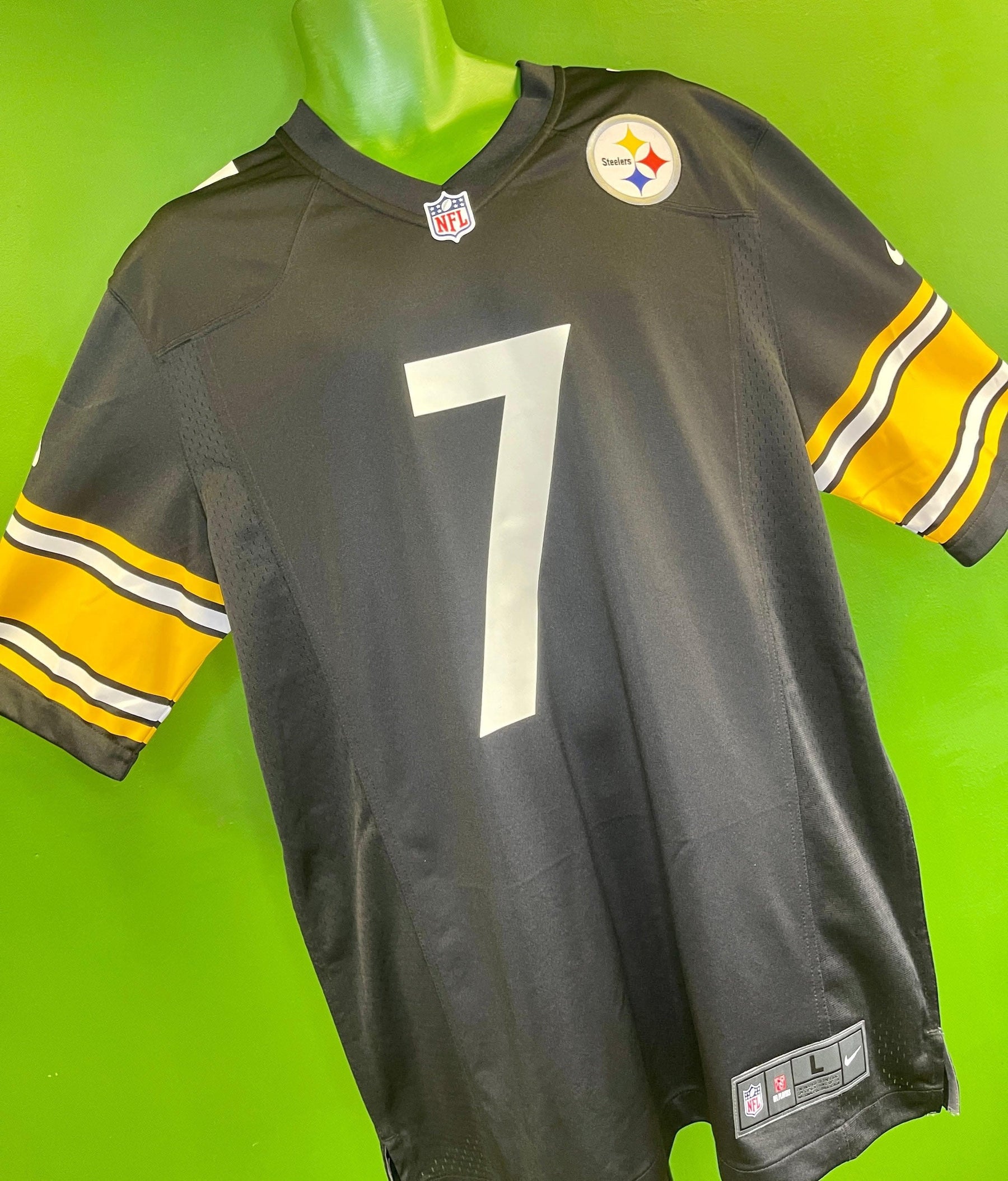 NFL Pittsburgh Steelers Ben Roethisberger #7 Game Jersey Men's Large NWT