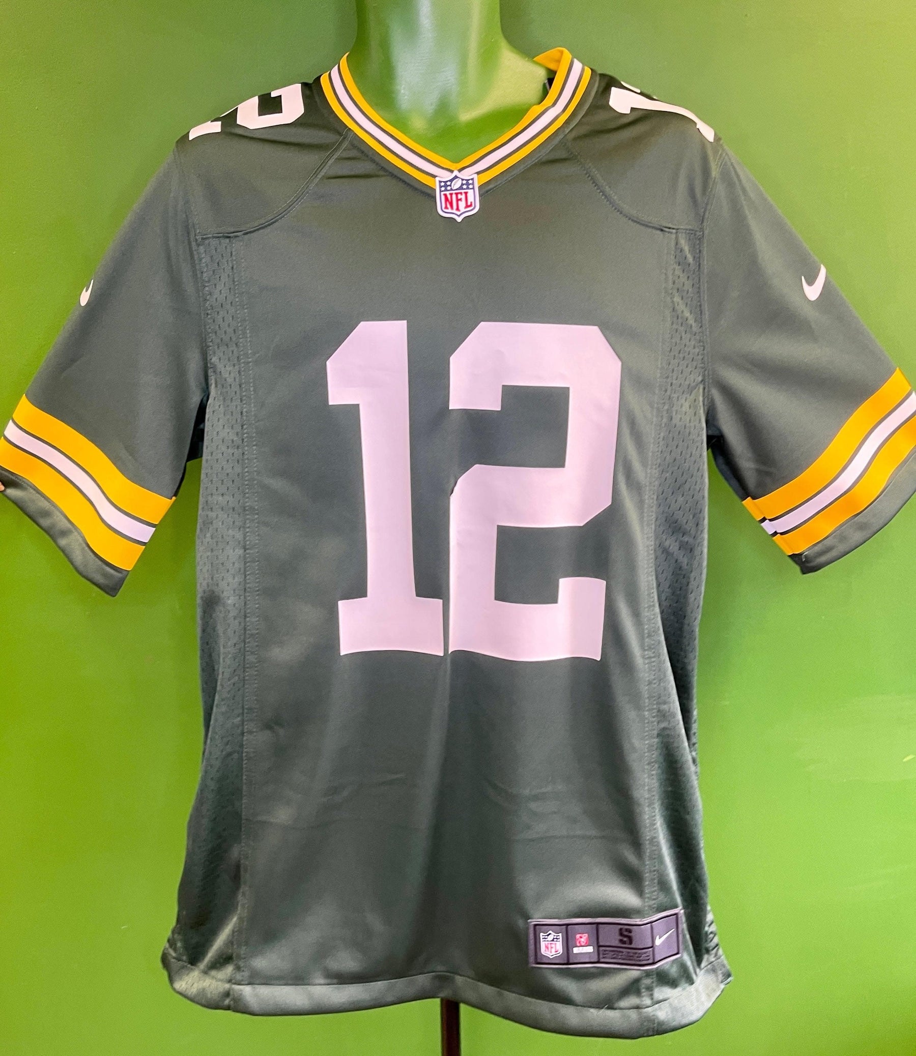 NFL Green Bay Packers Aaron Rodgers #12 Game Jersey Men's Small New w/Defect