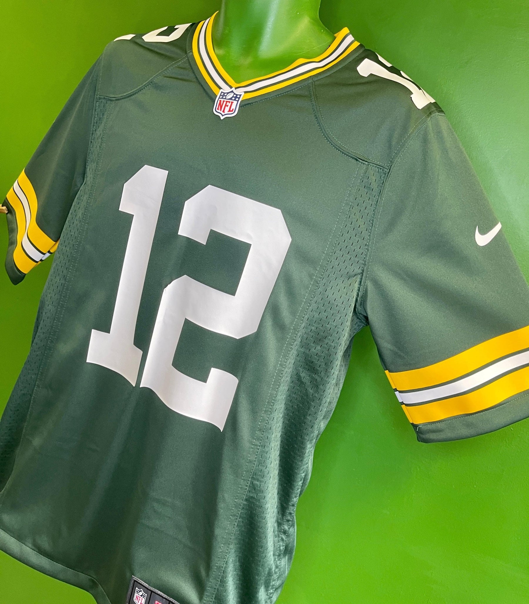 NFL Green Bay Packers Aaron Rodgers #12 Game Jersey Men's Small New w/Defect
