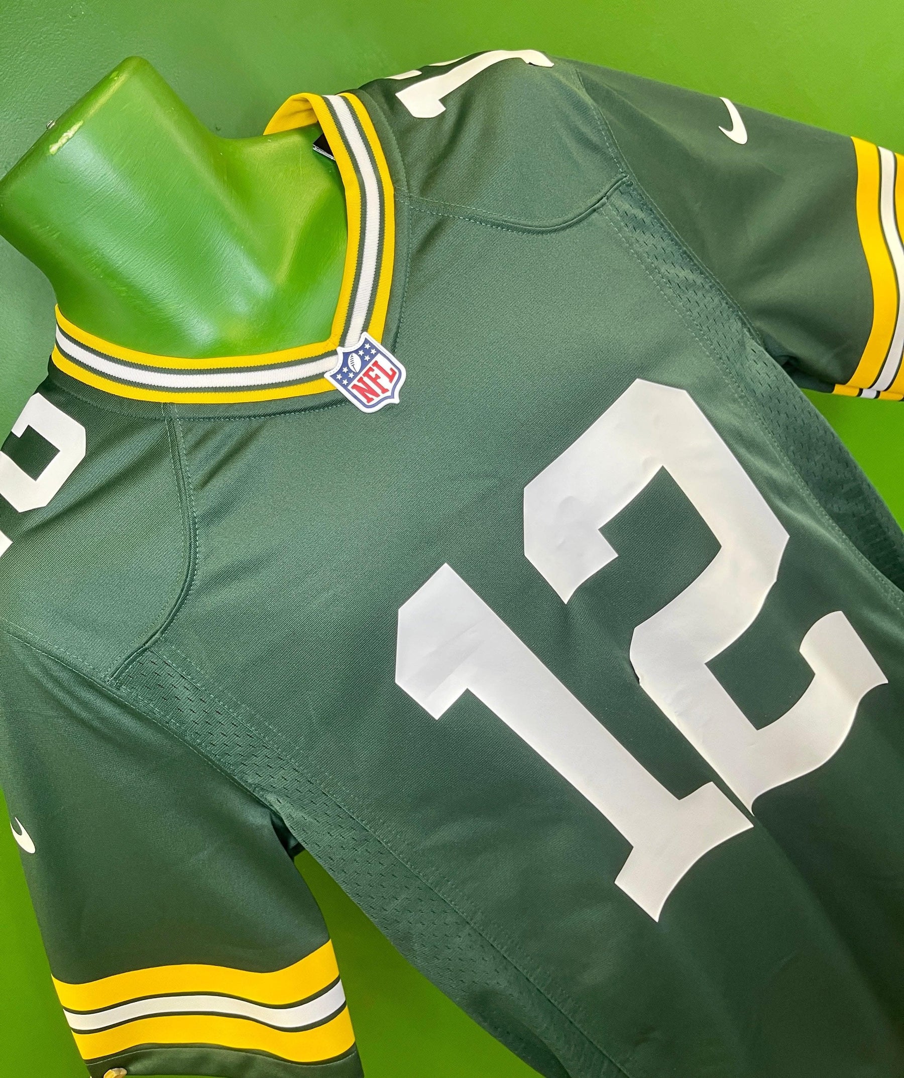 NFL Green Bay Packers Aaron Rodgers #12 Game Jersey Men's Small New w/Defect