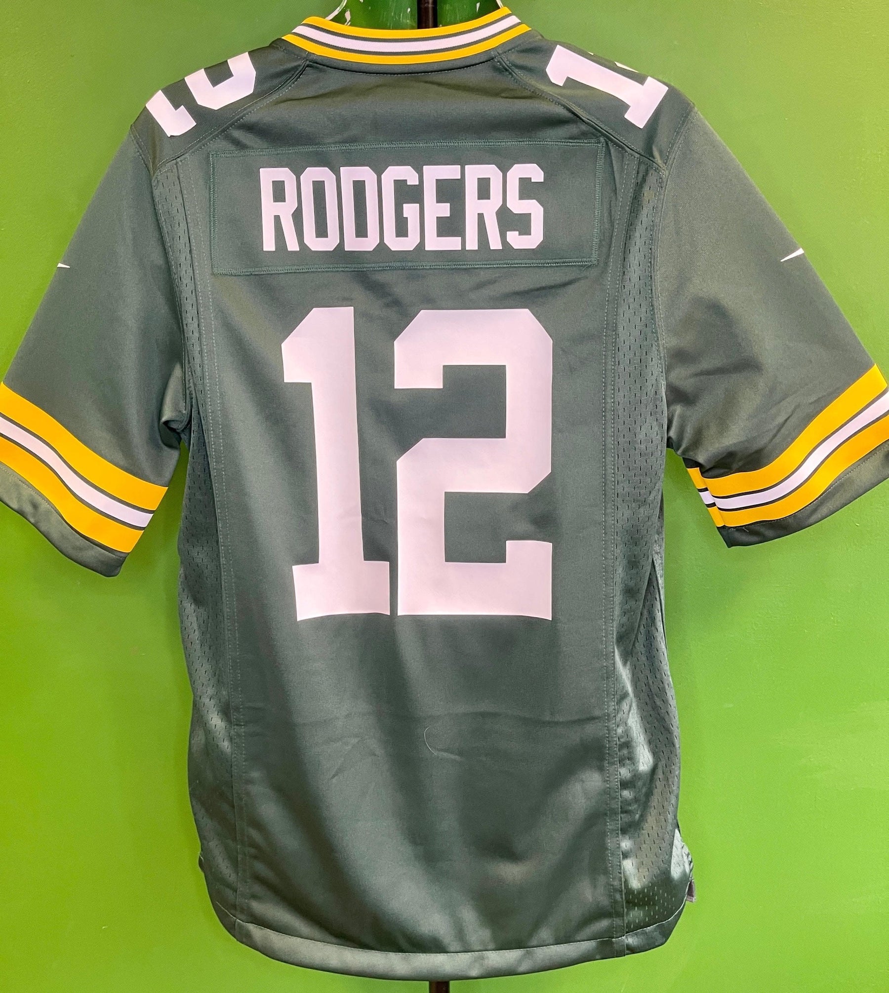 NFL Green Bay Packers Aaron Rodgers #12 Game Jersey Men's Small New w/Defect