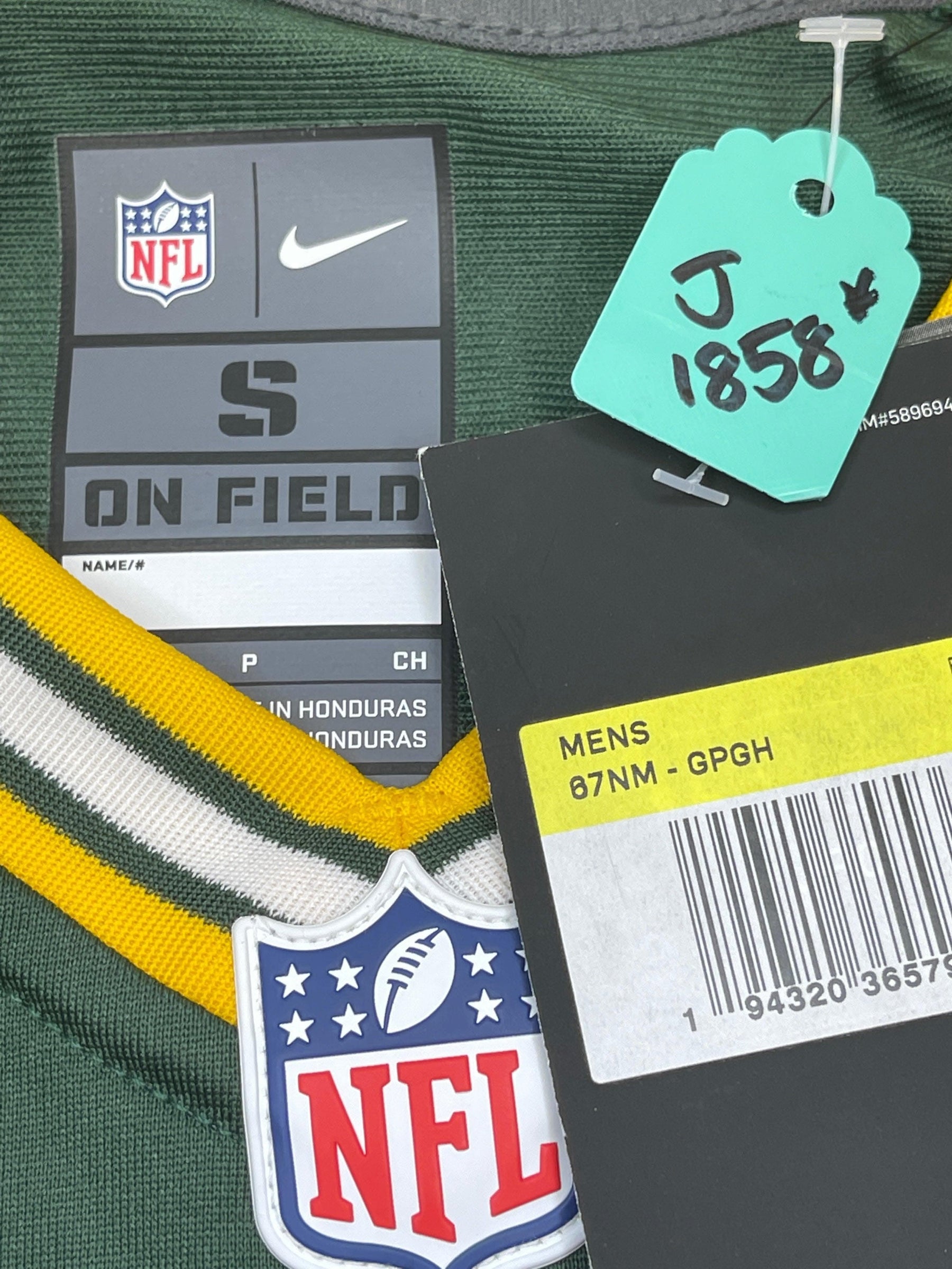 NFL Green Bay Packers Aaron Rodgers #12 Game Jersey Men's Small New w/Defect