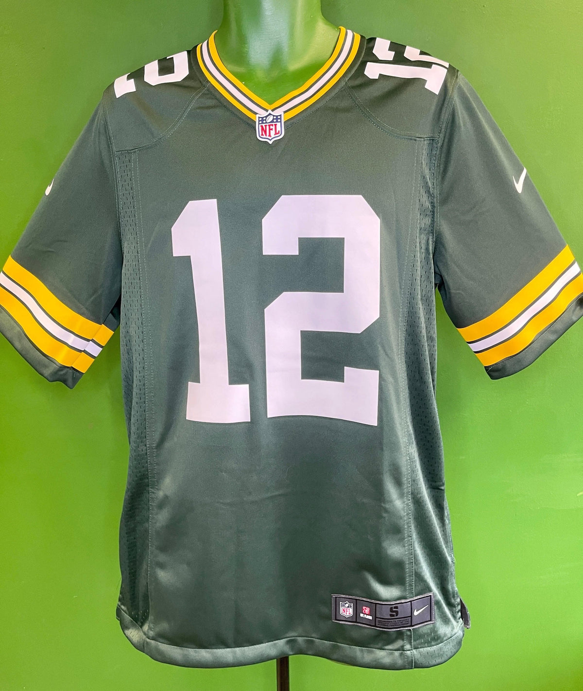 NFL Green Bay Packers Aaron Rodgers #12 Game Jersey Men's Small NWT