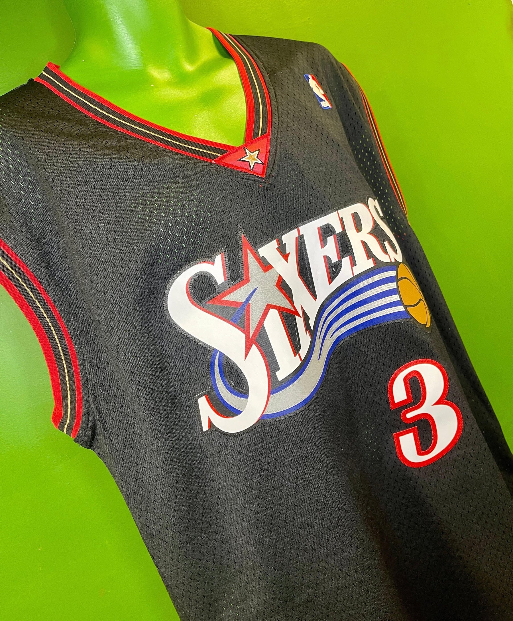 NBA Philadelphia 76ers Allen Iverson #3 Adidas Hardwood Classics Retro Stitched Jersey Men's Medium NWT