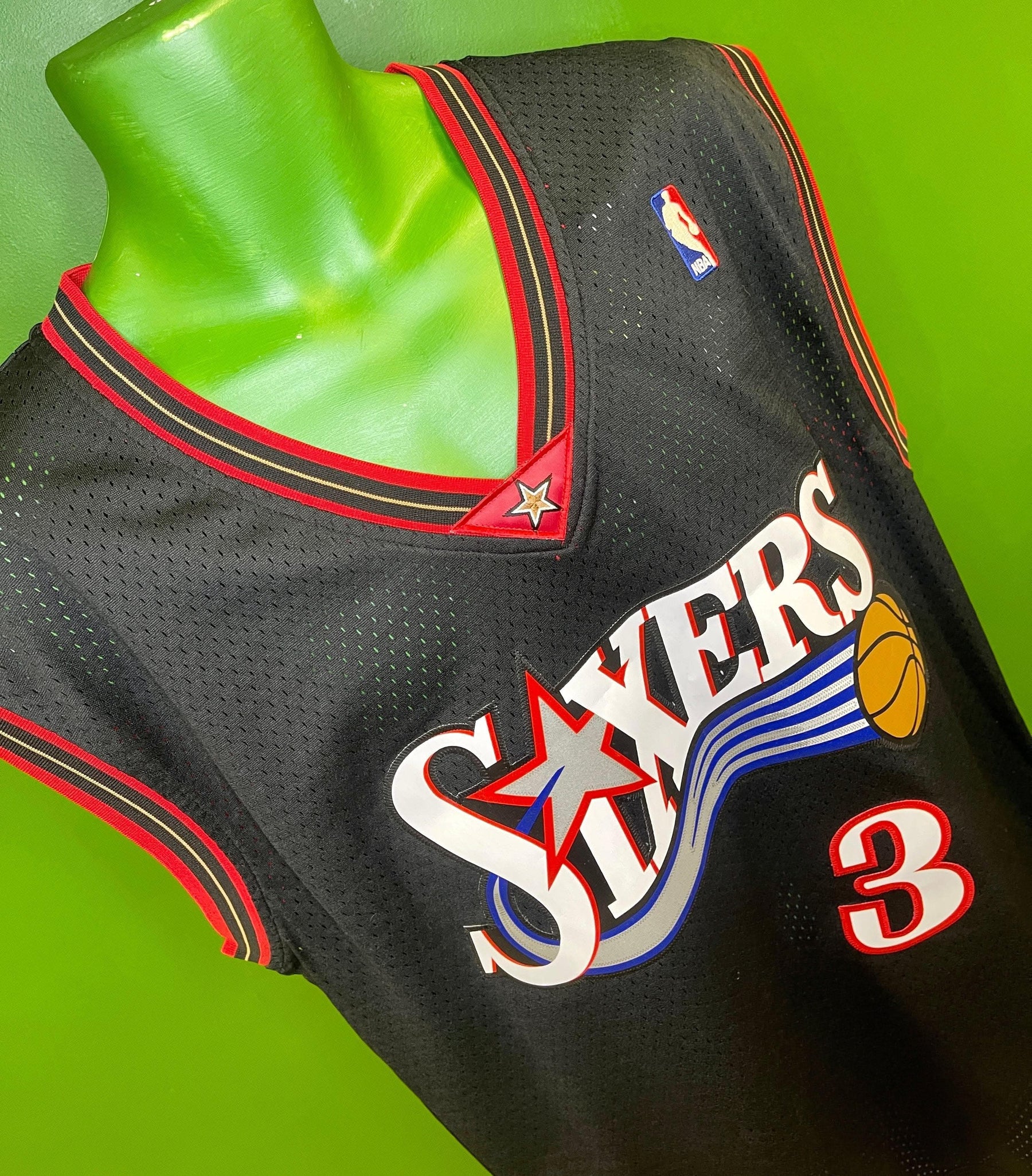 NBA Philadelphia 76ers Allen Iverson #3 Adidas Hardwood Classics Retro Stitched Jersey Men's Medium NWT