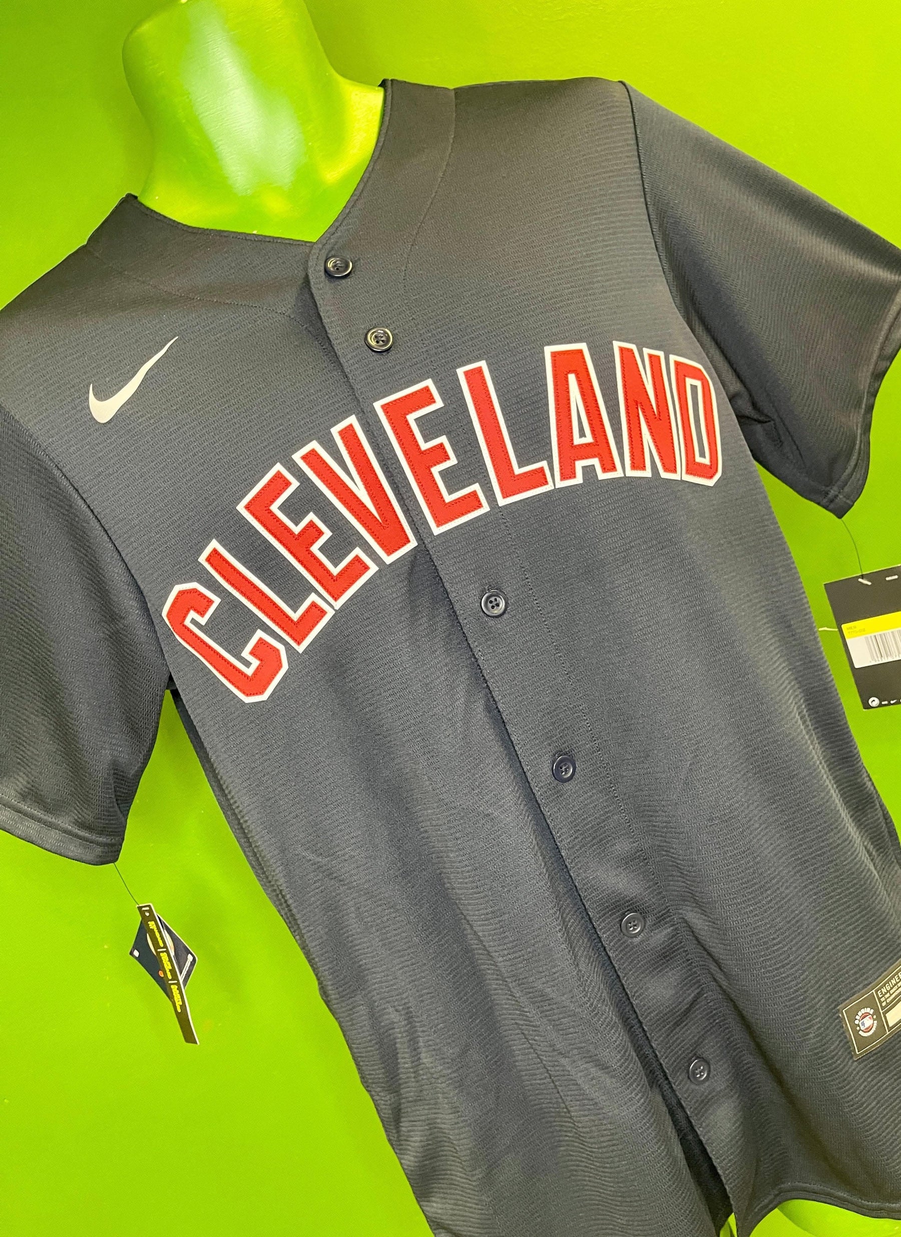 MLB Cleveland Guardians Jersey Blue Men's Small NWT