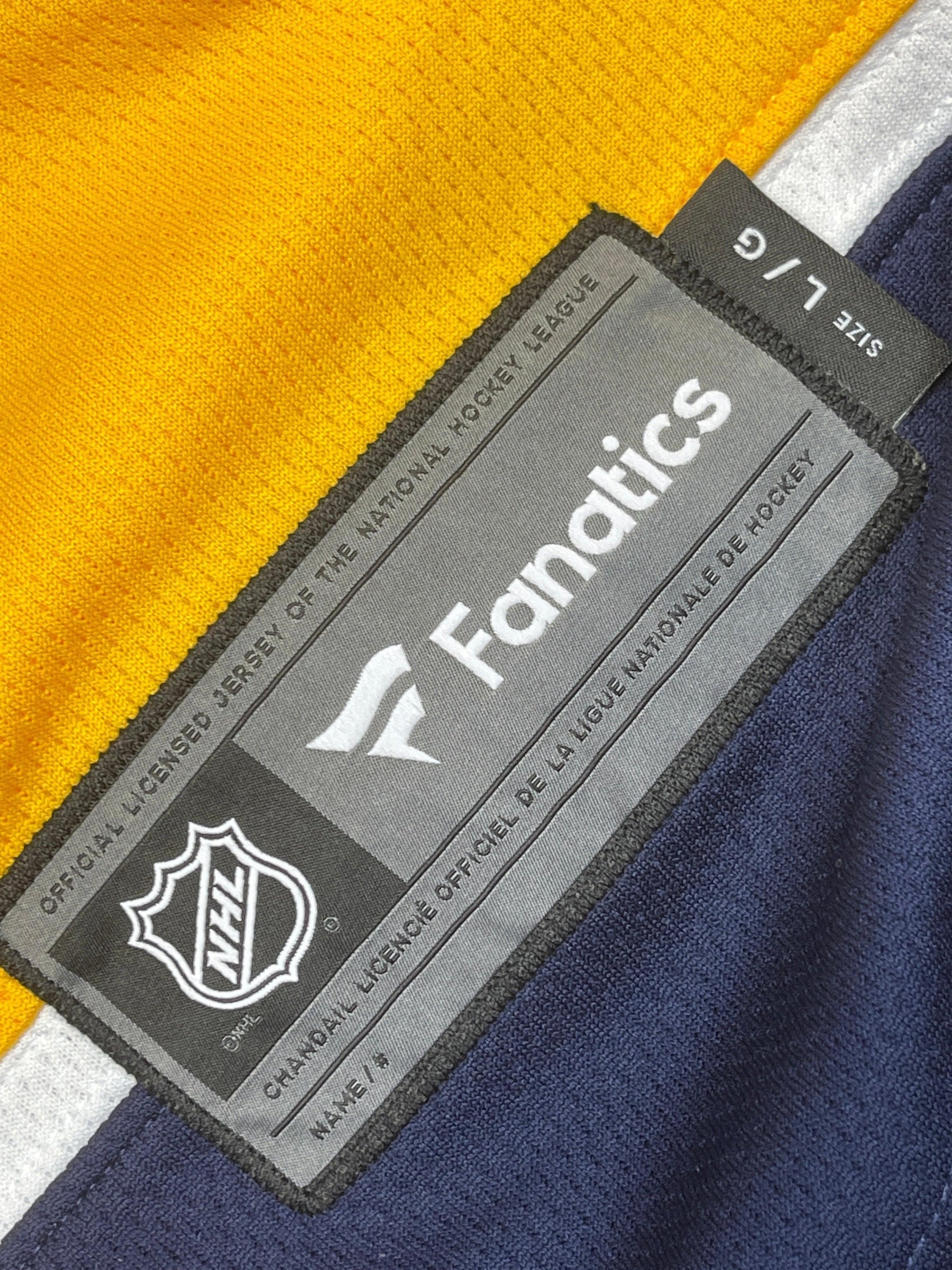 NHL Nashville Predators Fanatics Breakaway Jersey Stitched Men's Large NWT