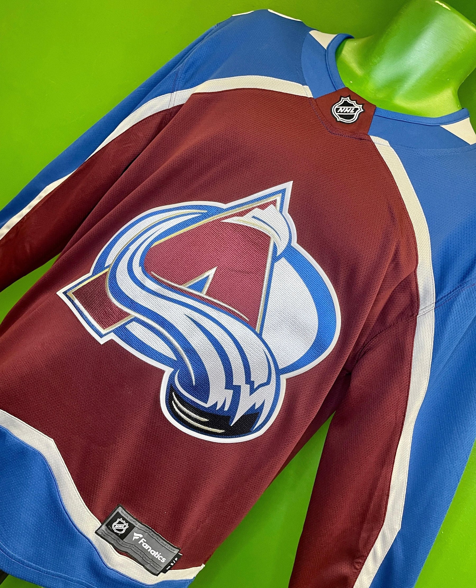 NHL Colorado Avalanche Fanatics Breakaway Jersey Stitched Men's Small NWT