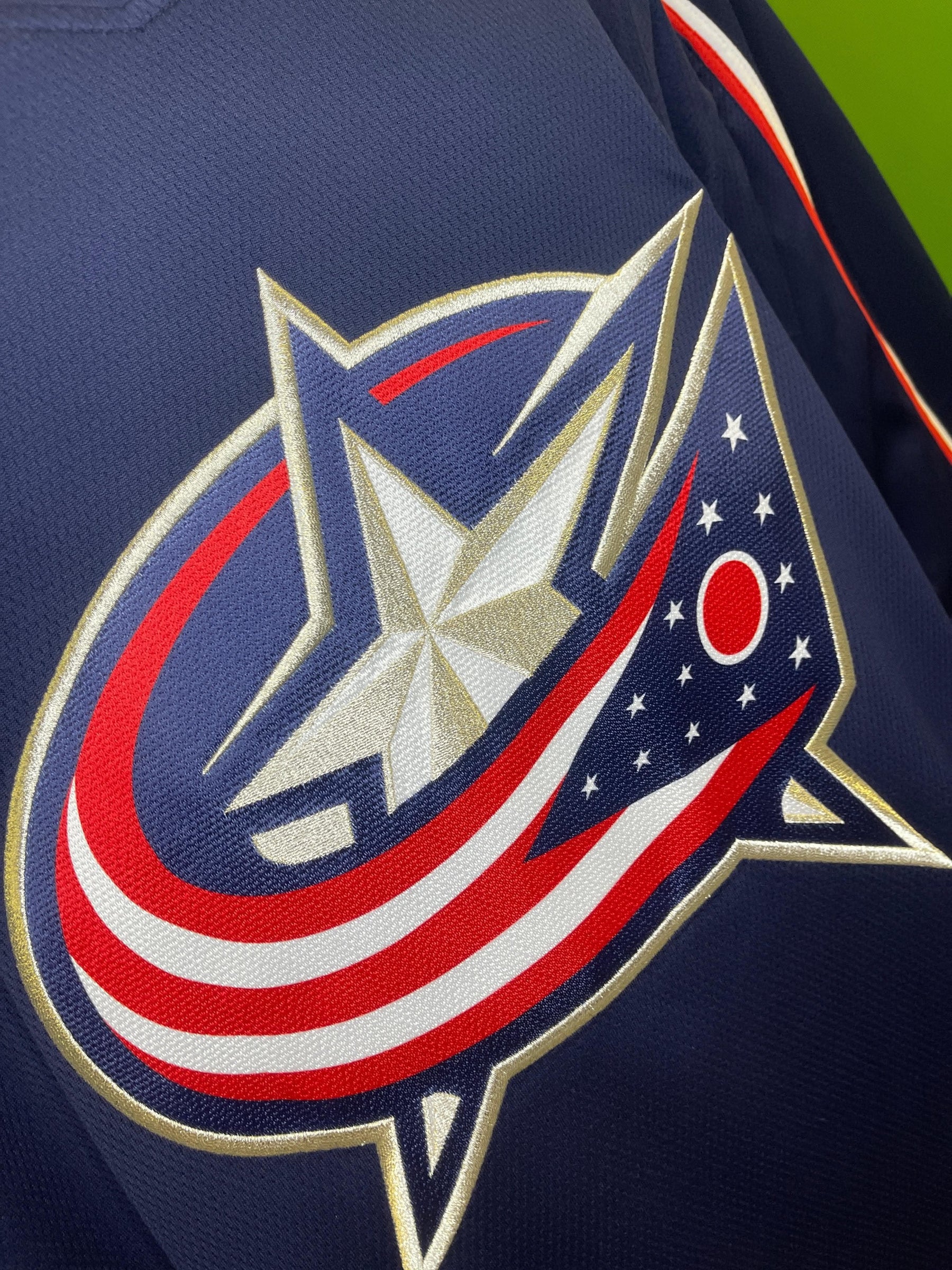 NHL Columbus Blue Jackets Fanatics Breakaway Jersey Stitched Men's Large NWT