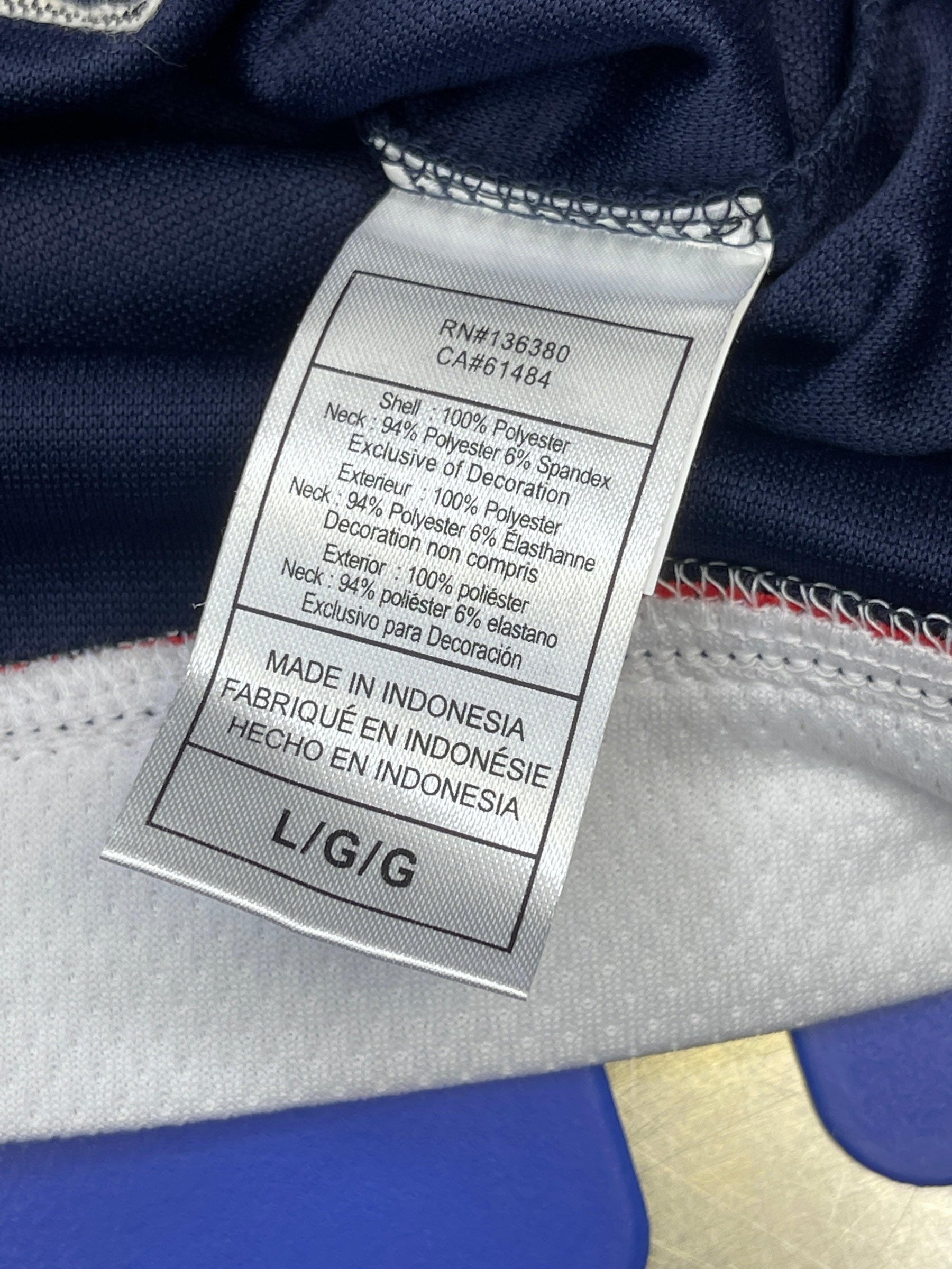 NHL Columbus Blue Jackets Fanatics Breakaway Jersey Stitched Men's Large NWT