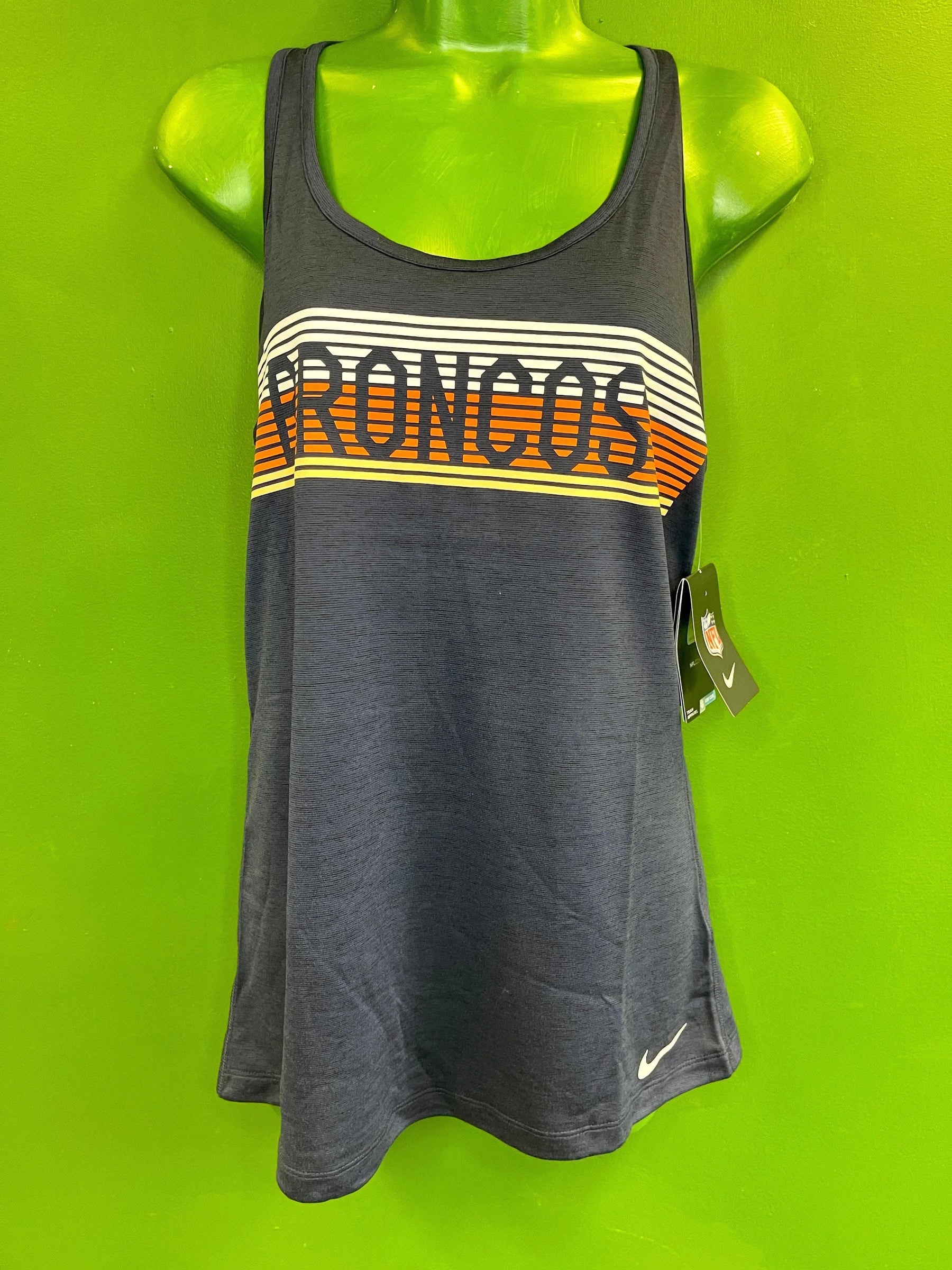 NFL Denver Broncos Racerback Vest Tank Top Women's Medium NWT