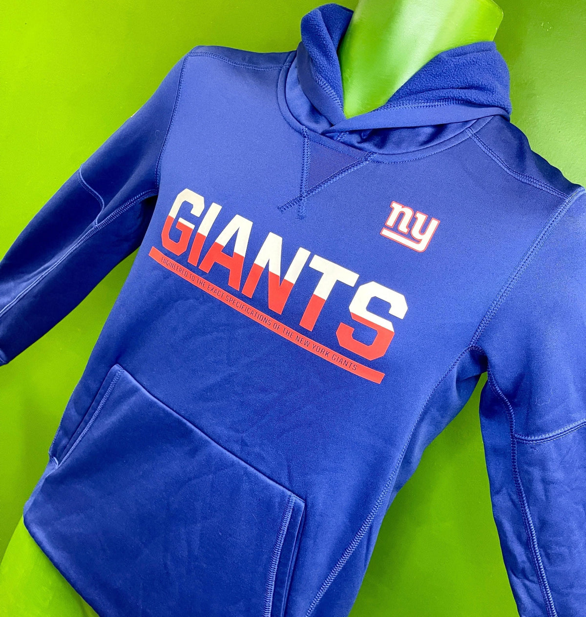 NFL New York Giants Insulated Pullover Hoodie Sweatshirt Youth Medium 10-12