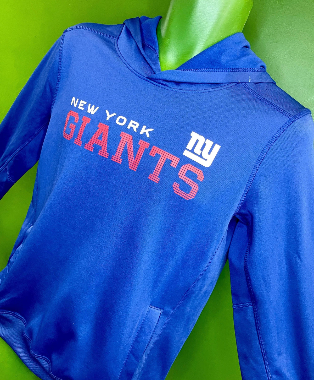 NFL New York Giants Blue Pullover Hoodie Youth Large 14-16