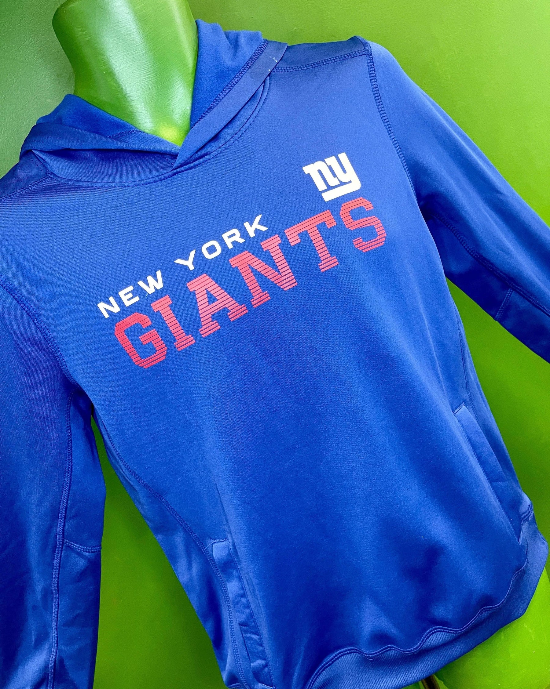NFL New York Giants Blue Pullover Hoodie Youth Large 14-16