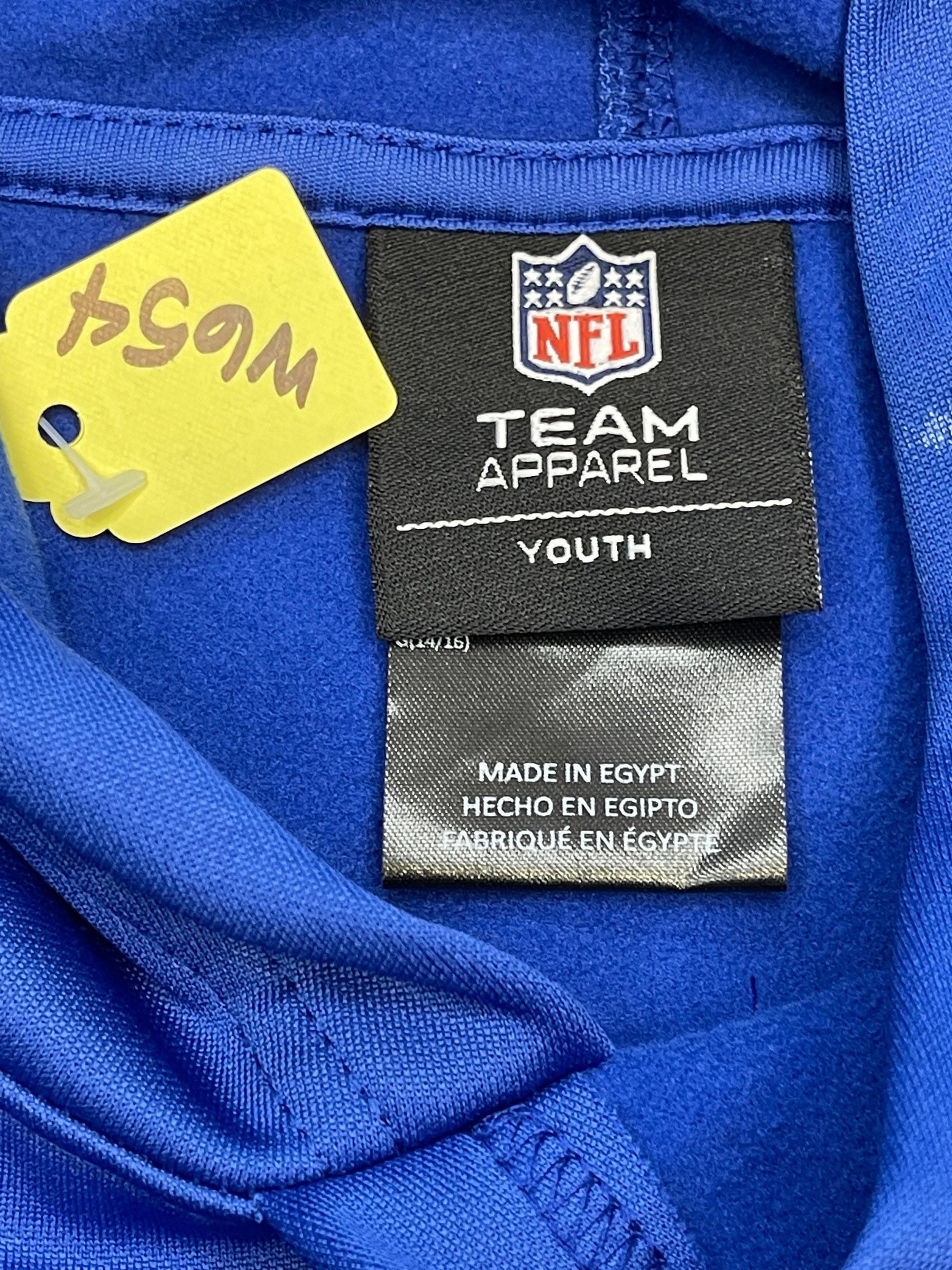 NFL New York Giants Blue Pullover Hoodie Youth Large 14-16