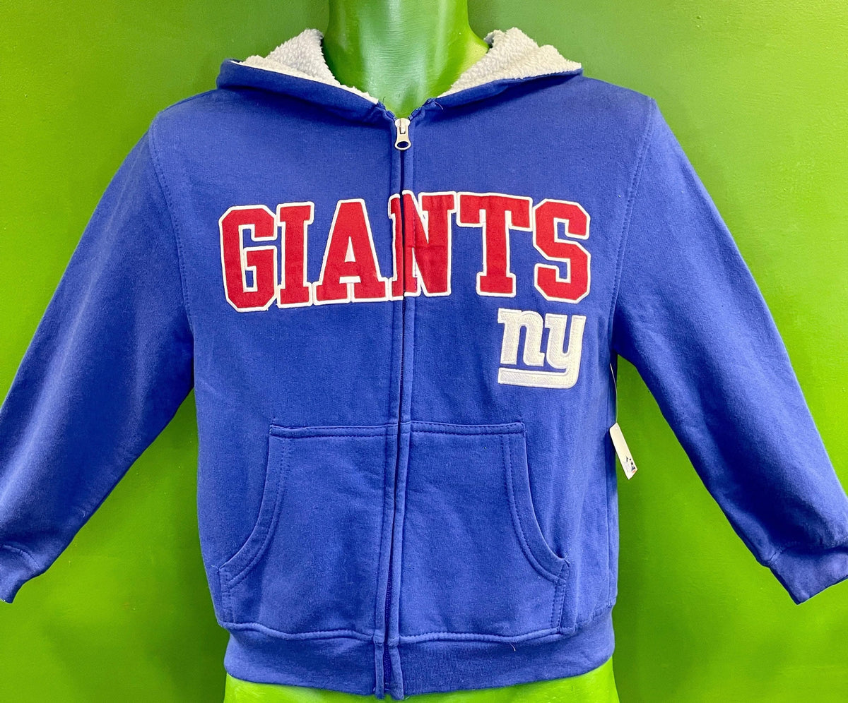NFL New York Giants Full Zip Stitched Hooded Jacket Youth Medium 8-10 NWT