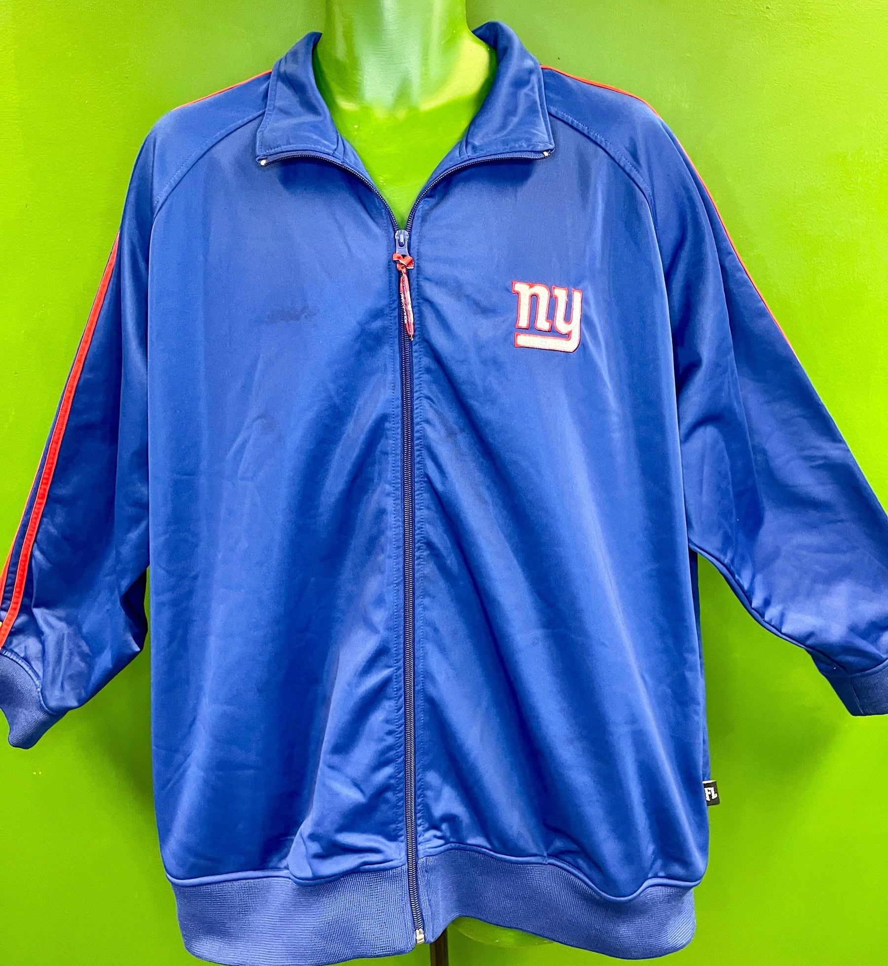 NFL New York Giants Full Zip Track Jacket Men's 2X-Large