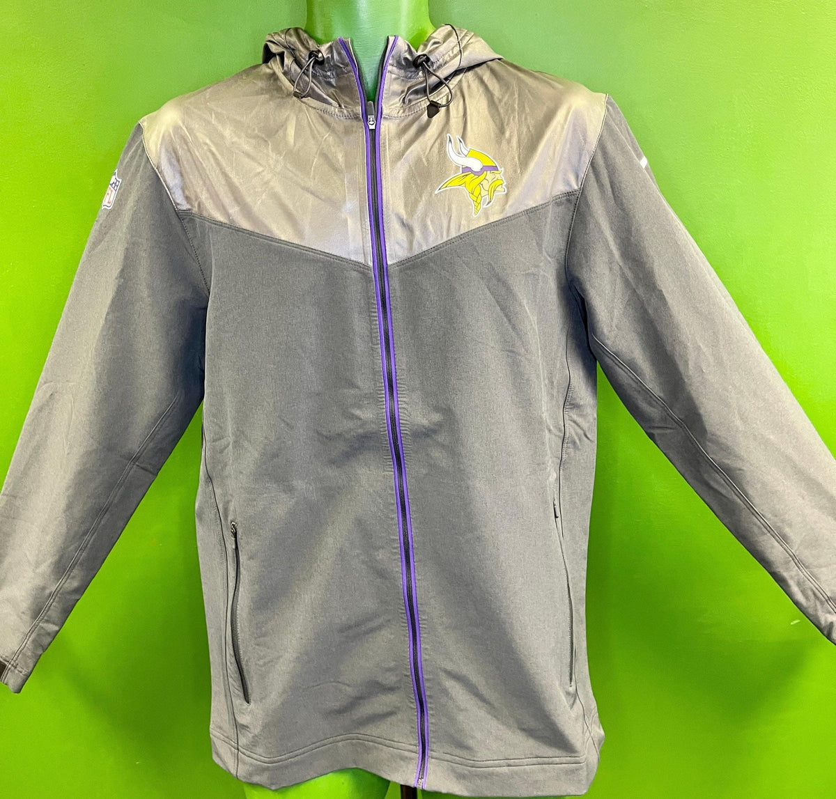NFL Minnesota Vikings On-Field Windbreaker/Jacket Men's Small