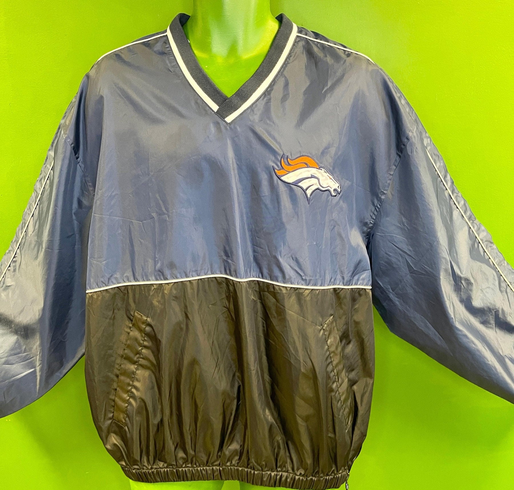 NFL Denver Broncos Colour Blocked Stadium Pullover Men's Large