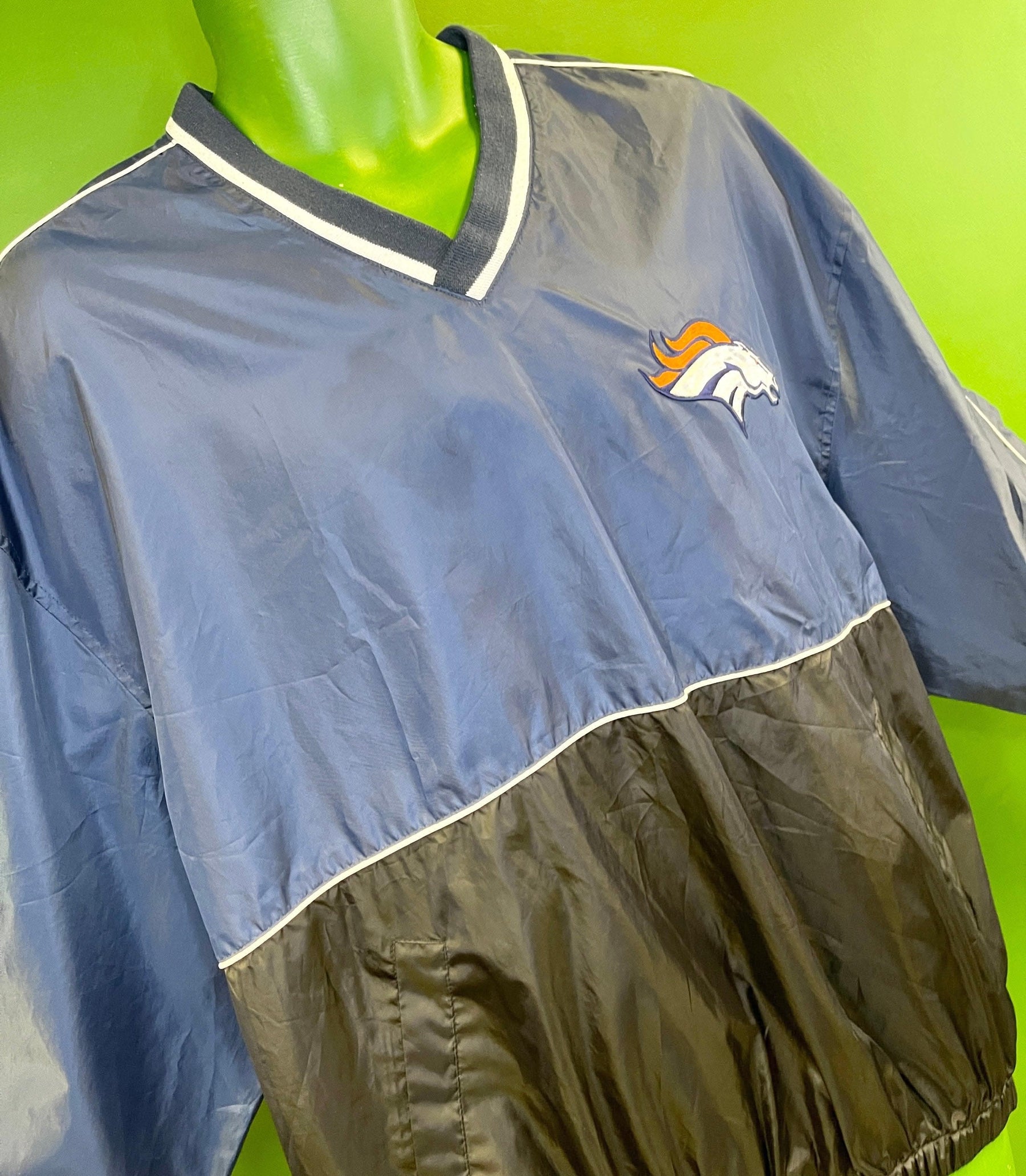 NFL Denver Broncos Colour Blocked Stadium Pullover Men's Large