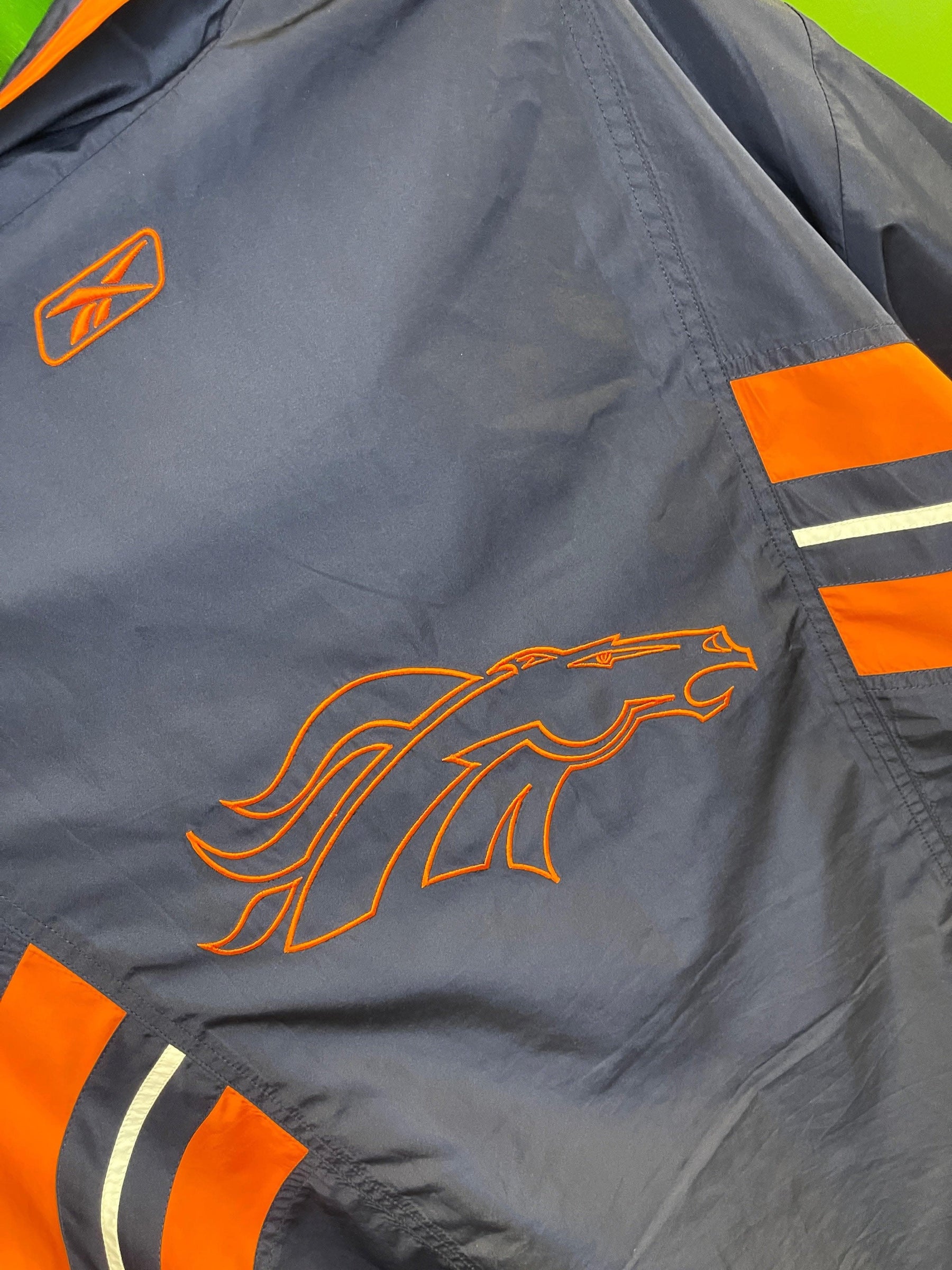 NFL Denver Broncos Reebok Full Zip Windbreaker Men's X-Large