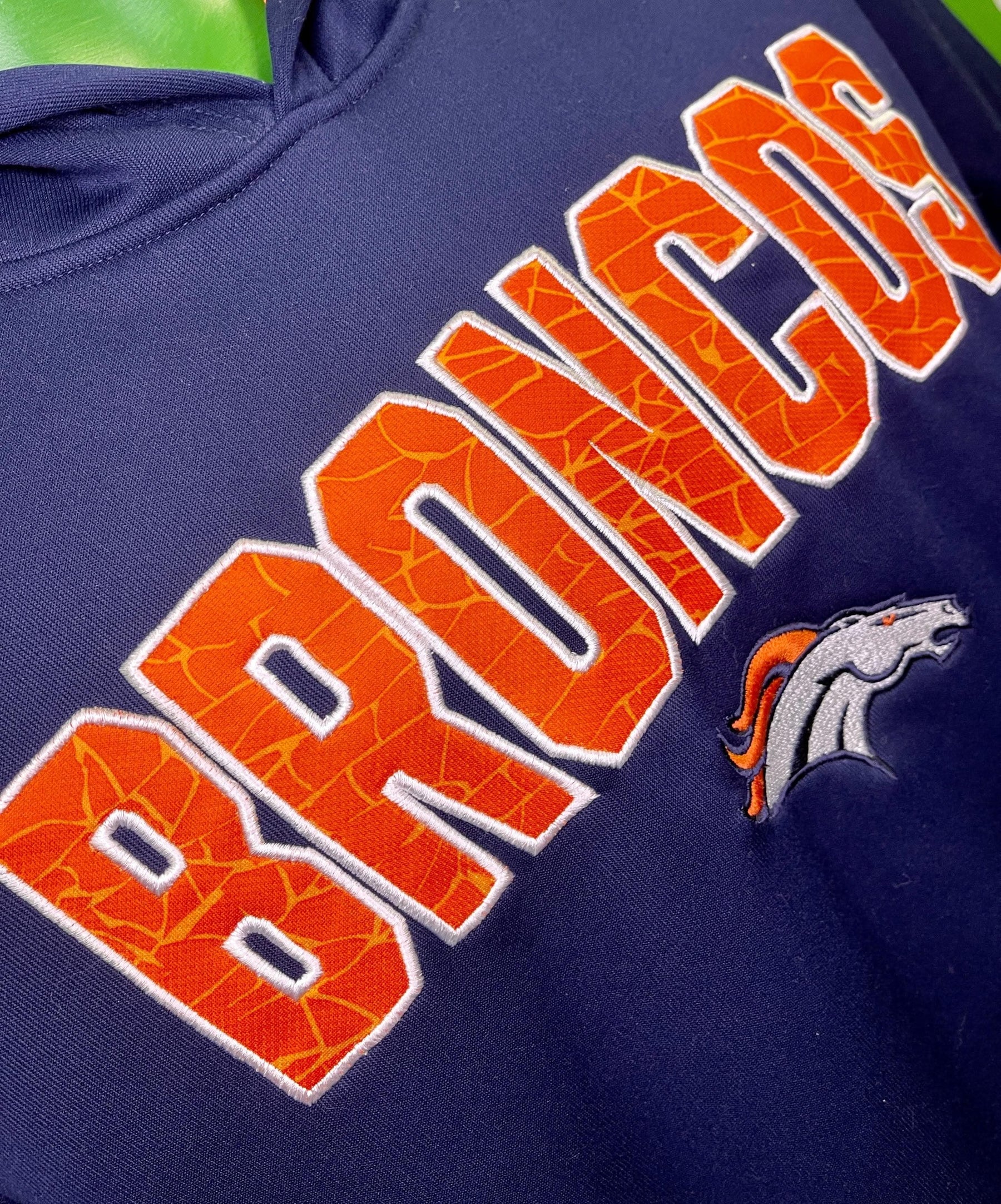 NFL Denver Broncos Pullover Sweatshirt Hoodie Stitched Youth X-Large 18