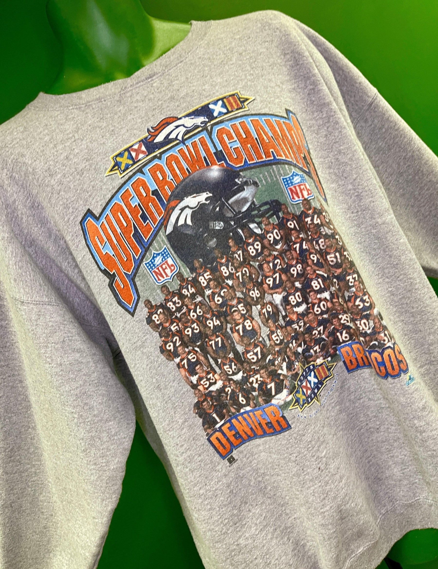NFL Denver Broncos Starter Super Bowl XXXII Champions Sweatshirt Vintage Men's X-Large